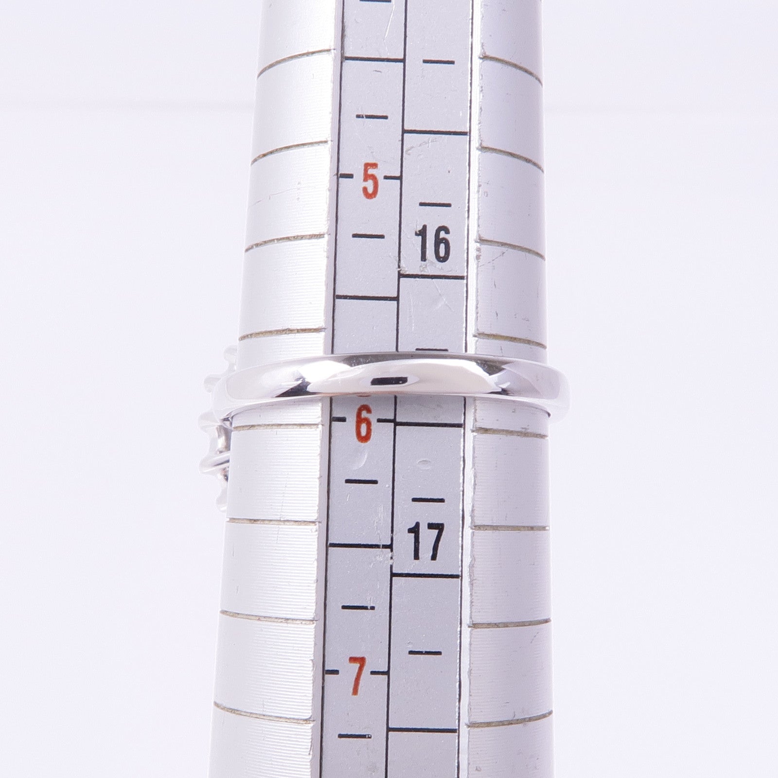 JEWELRY 18K白金Ruby Diamond Ring紅寶石/鑽石戒指US#6