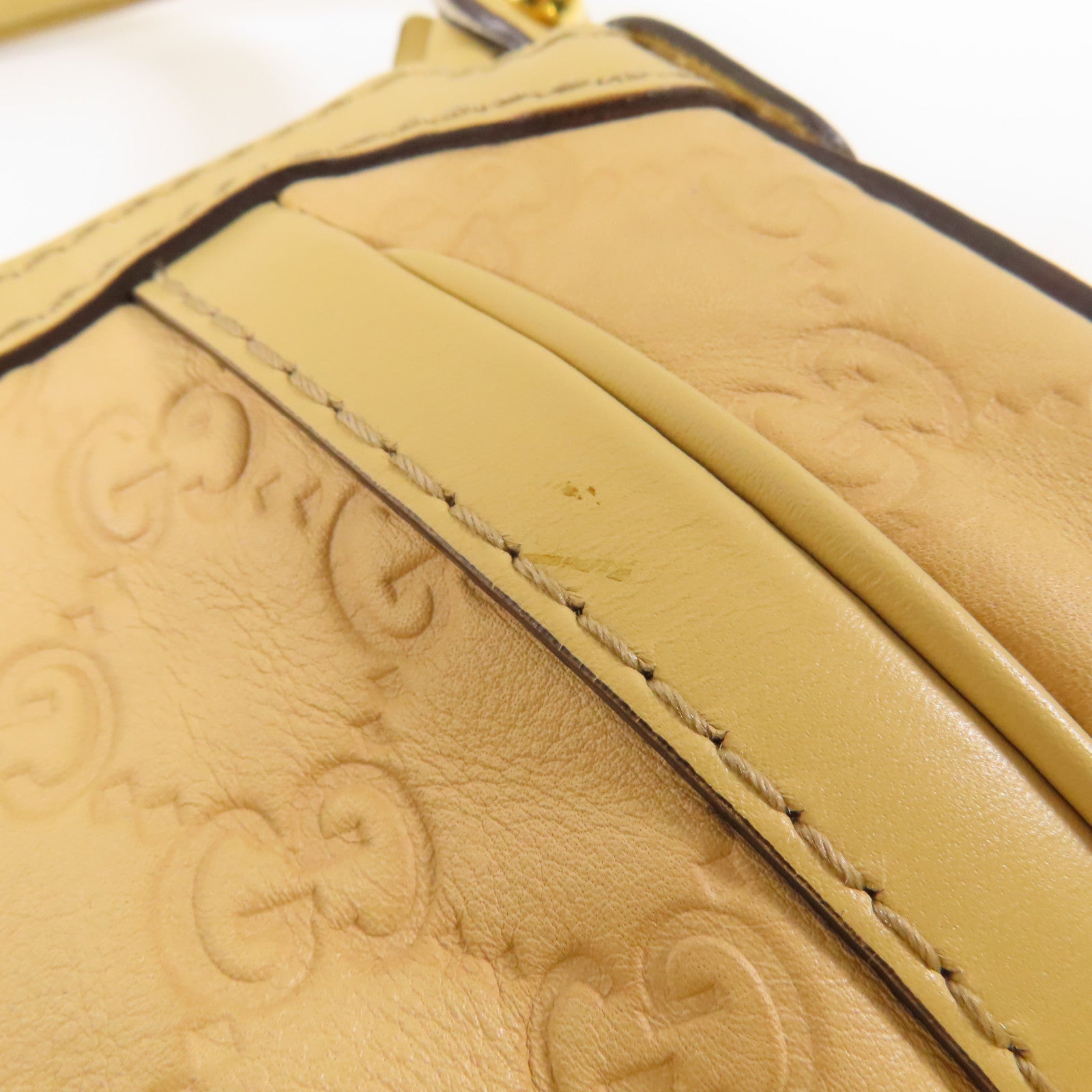 GUCCI 牛皮皮革Shoulder Bag金扣肩背袋