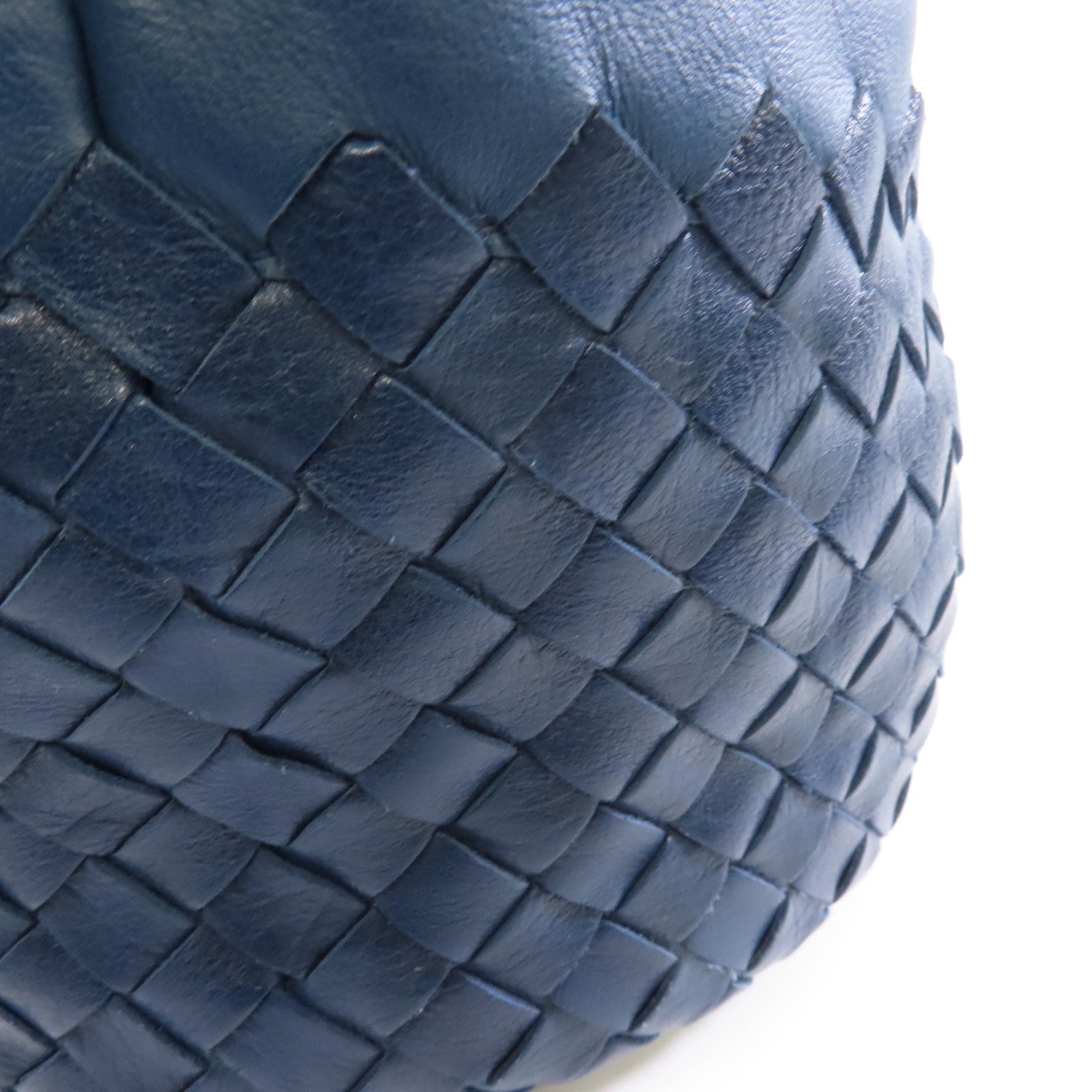 BOTTEGA VENETA 皮革Shoulder Bag肩背袋深藍色