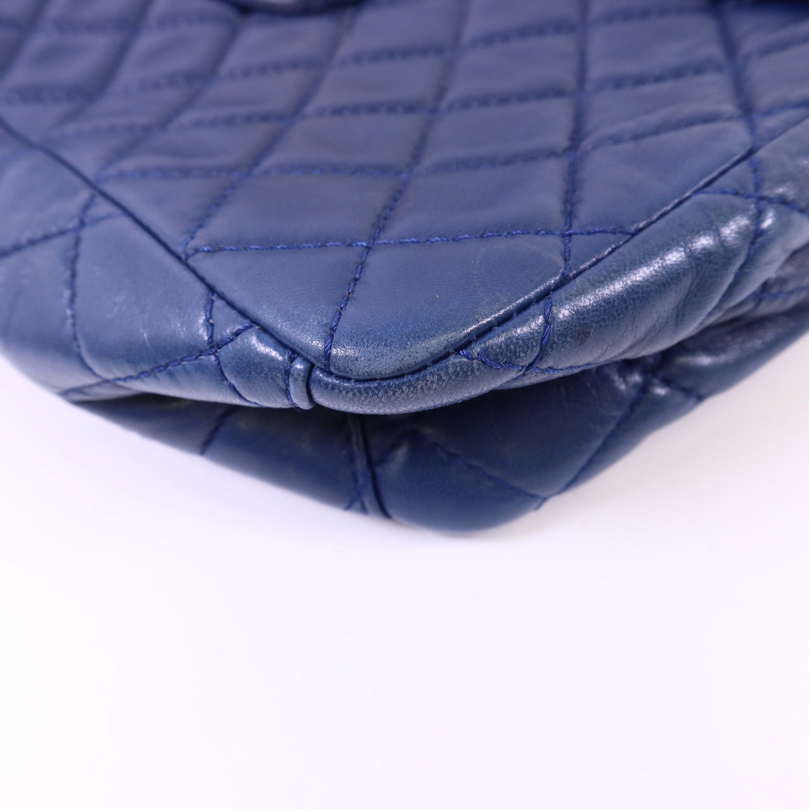 CHANEL 羊皮皮革Single Flap Bag金扣鏈帶手挽肩背兩用袋
