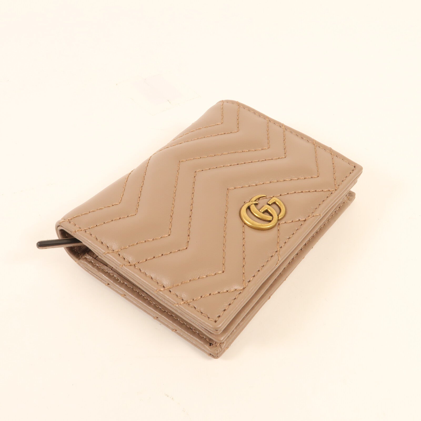 GUCCI 牛皮皮革Wallet金扣錢包