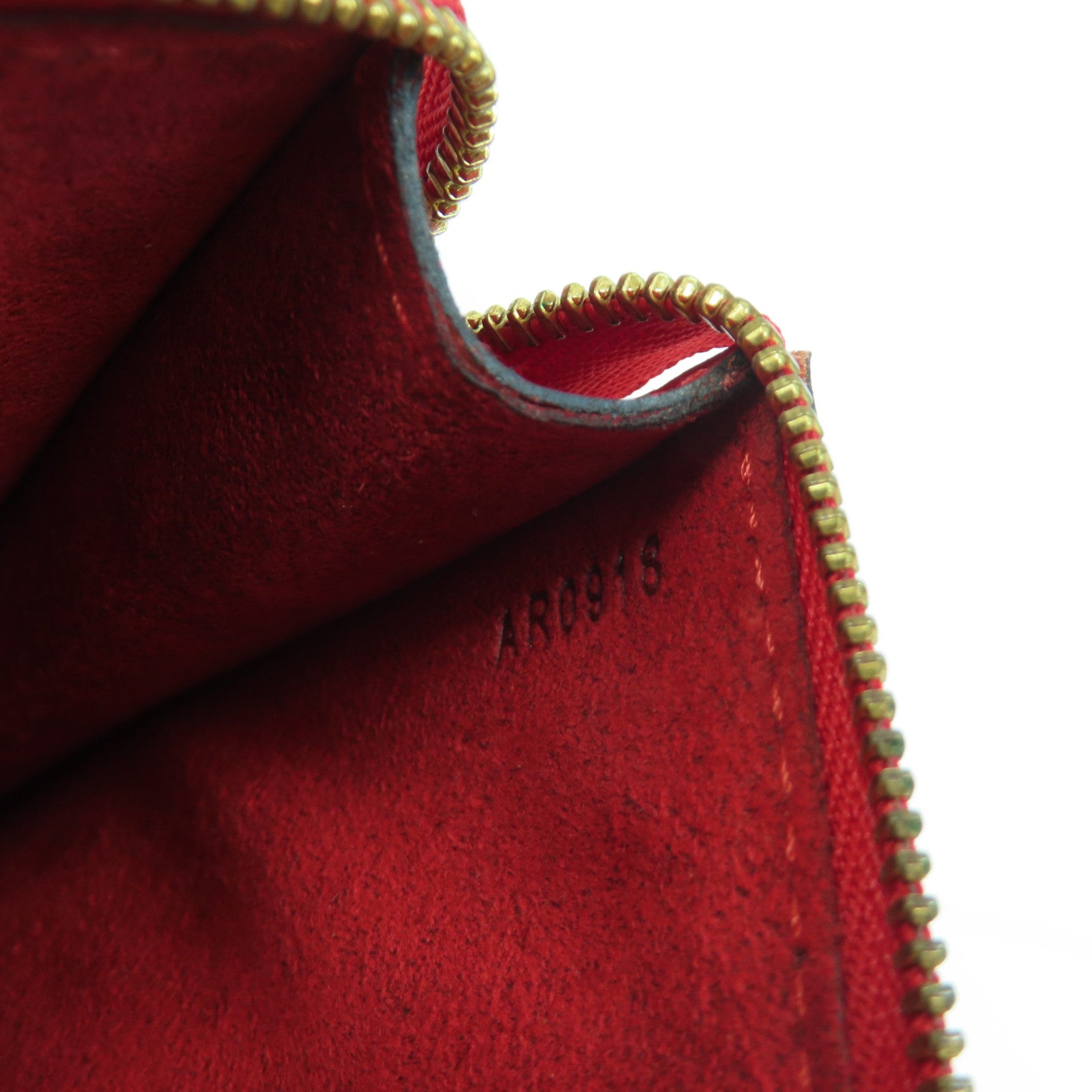 LOUIS VUITTON Epi Accessories Pouch金扣手挽袋紅色