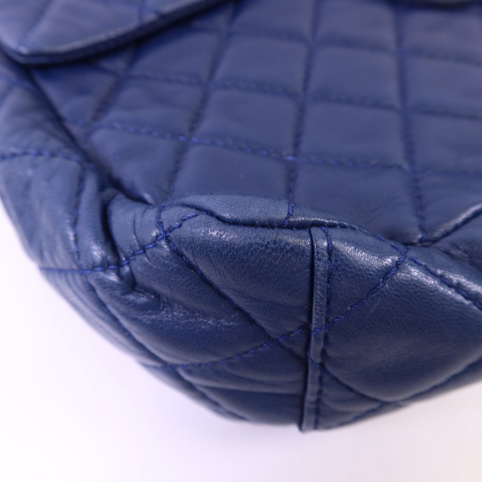 CHANEL 羊皮皮革Single Flap Bag金扣鏈帶手挽肩背兩用袋