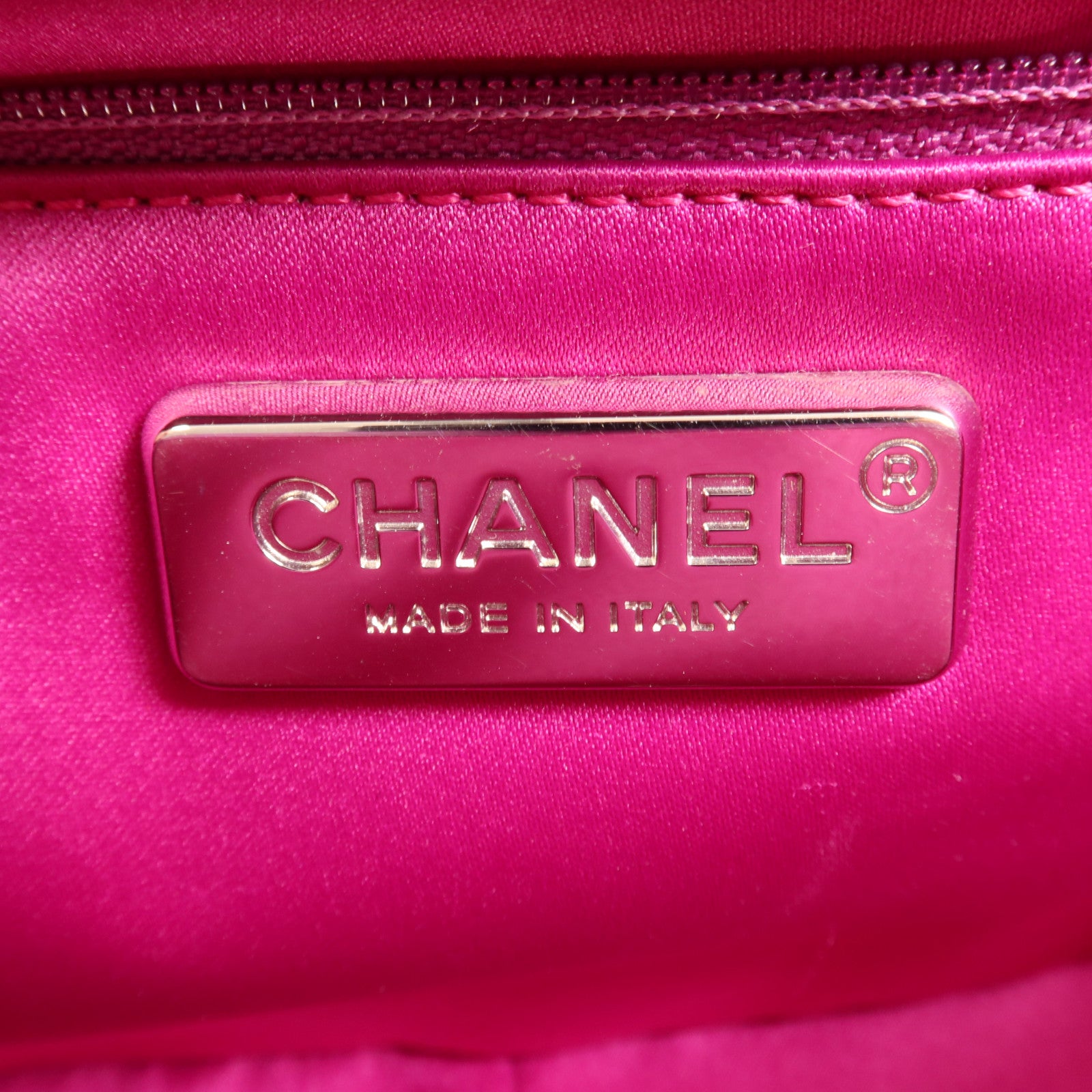 CHANEL 蛇皮皮革Shoulder Bag銀扣手挽肩背兩用袋