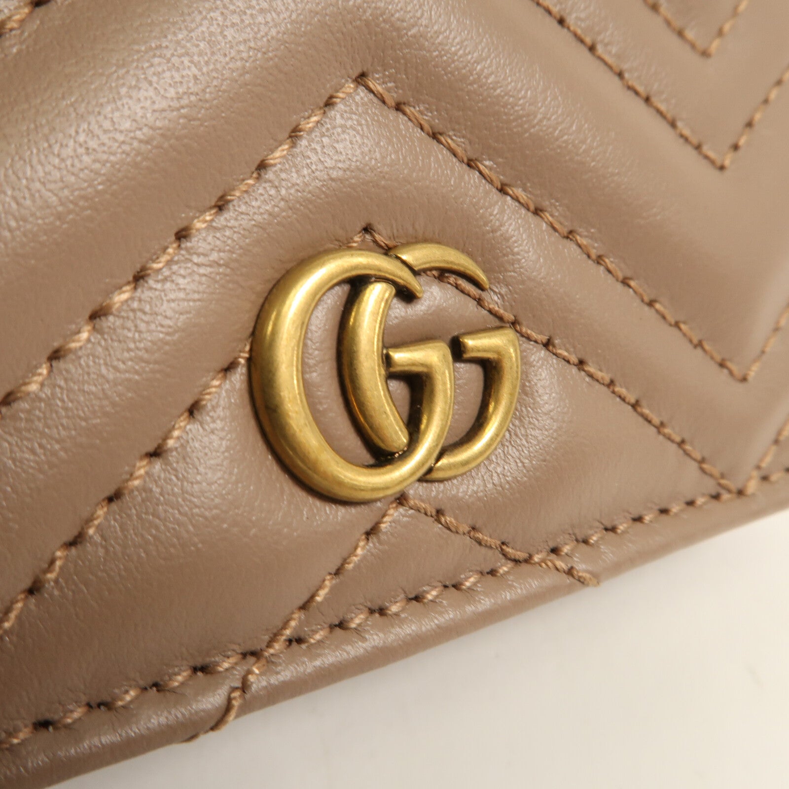 GUCCI 牛皮皮革Wallet金扣錢包