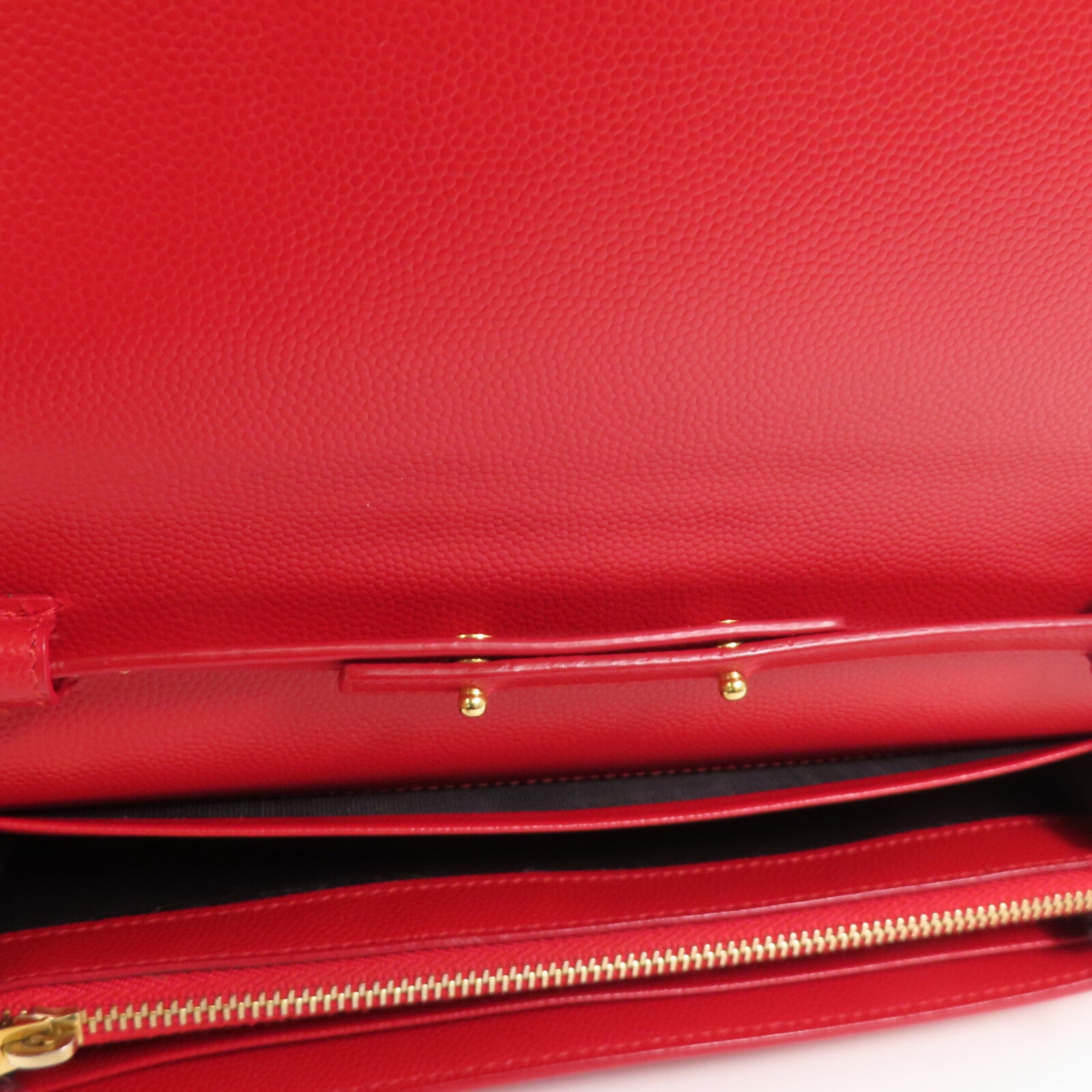 YVES SAINT LAURENT 牛皮皮革Kate Medium金扣鏈帶肩背袋