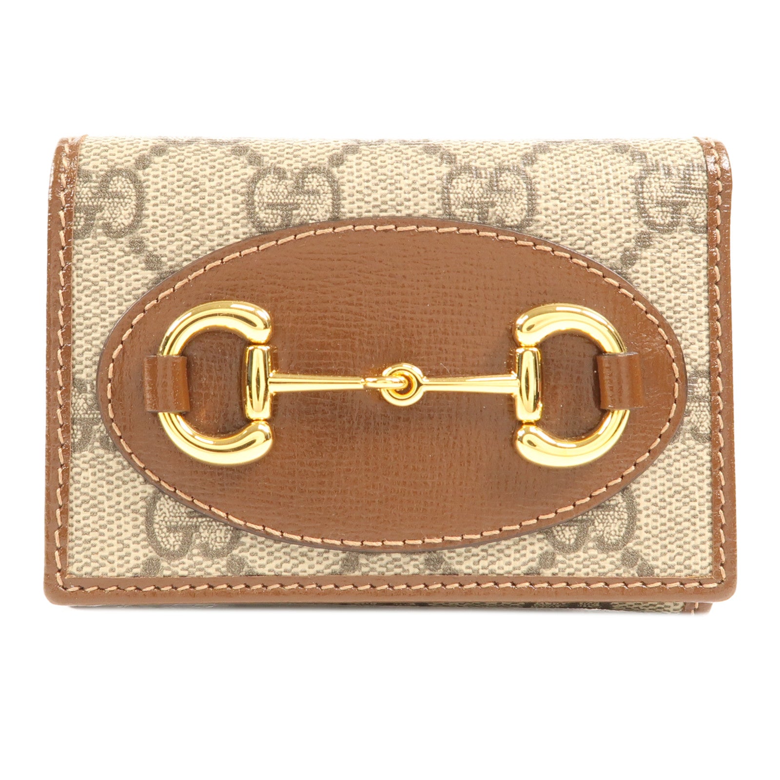 GUCCI 塗層帆布Wallet金扣錢包