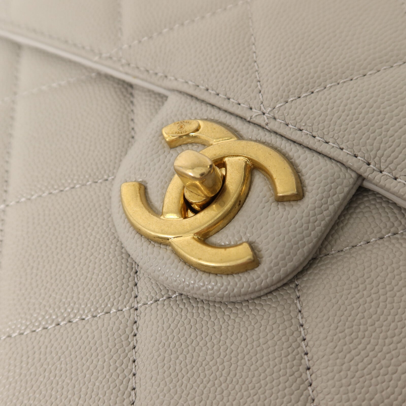 CHANEL 牛皮皮革Round Messenger Bag 21S金扣鏈帶肩背袋