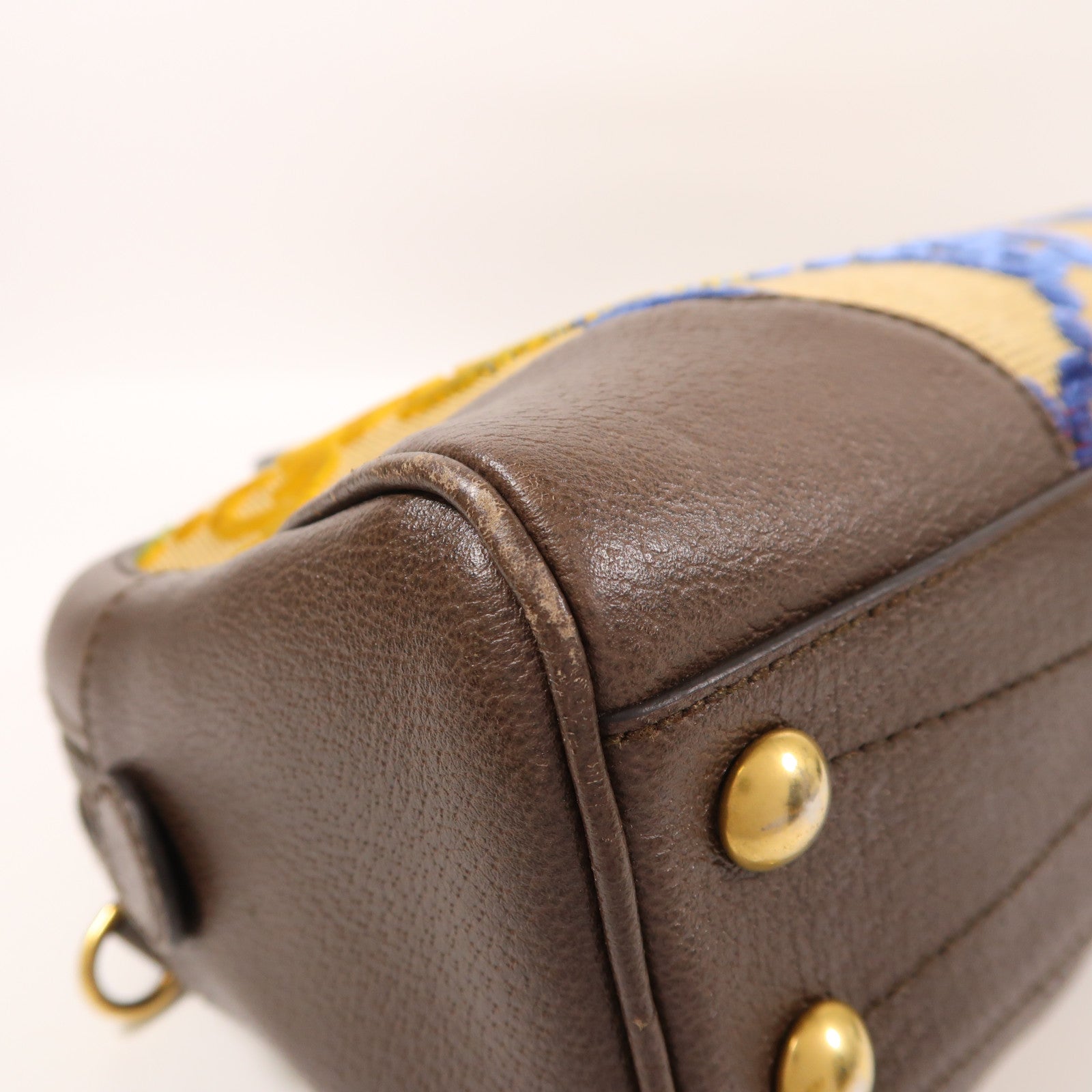 GUCCI 帆布Gucci X Adidas Boston Bag金扣肩背袋