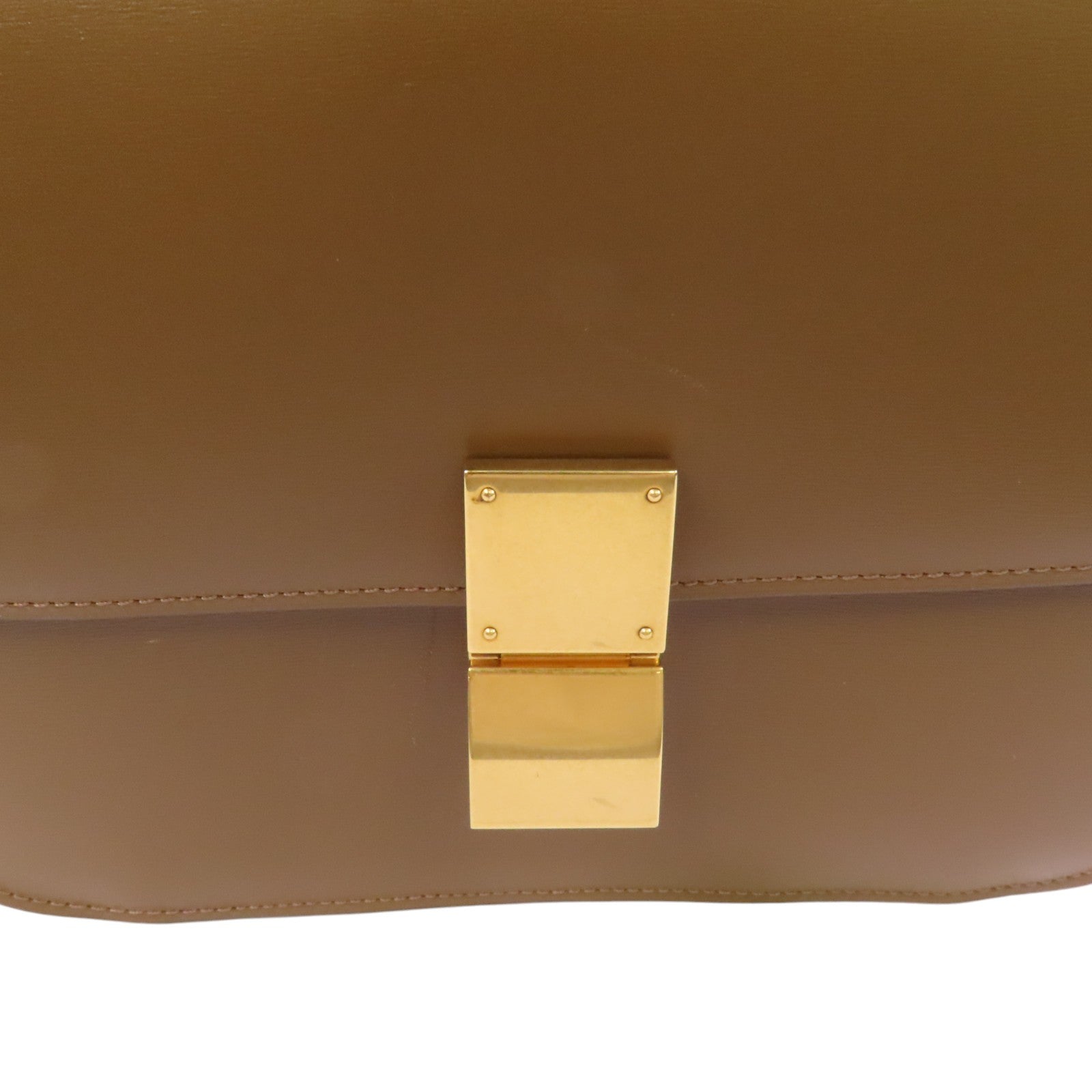 CELINE 牛皮皮革Classic Box金扣肩背袋