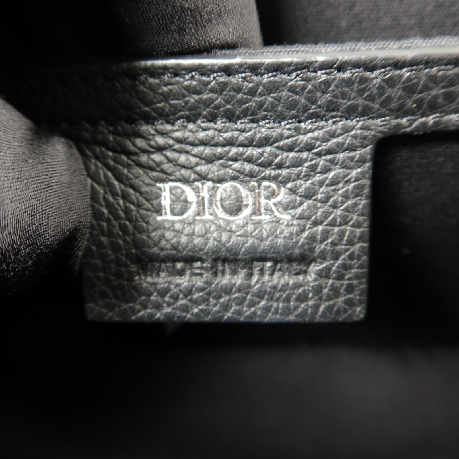 Dior 帆布/牛皮皮革Mini Saddle Messenger肩背袋