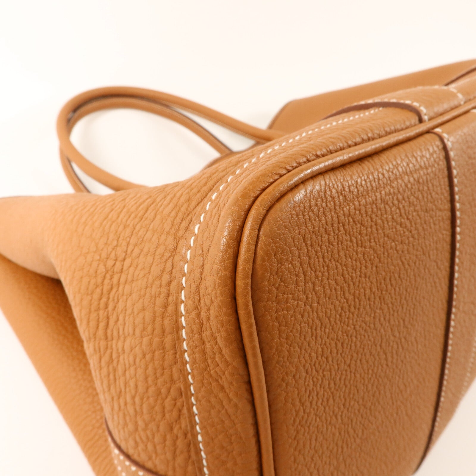 HERMES Negonda皮革Garden Party PM手挽袋Gold
