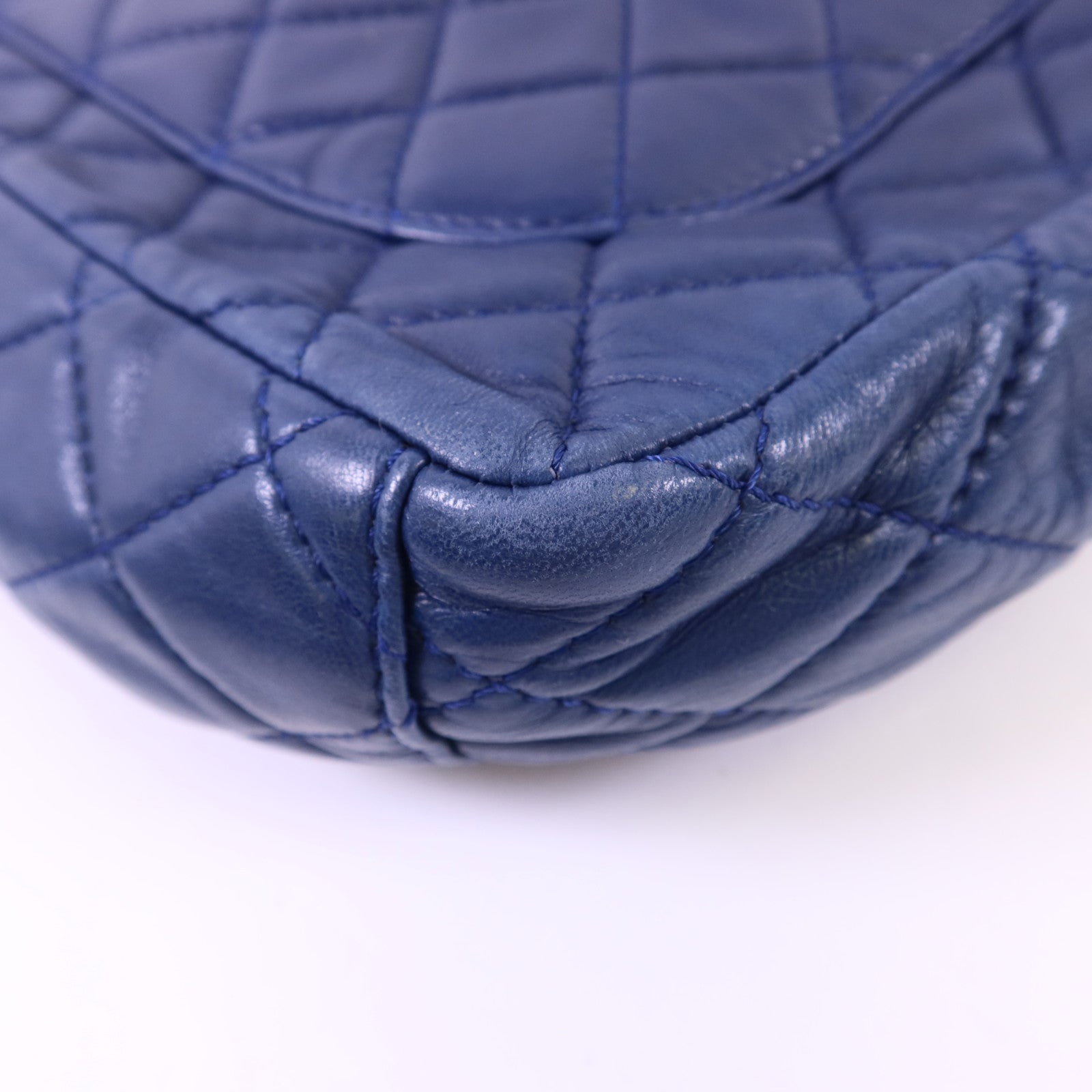 CHANEL 羊皮皮革Single Flap Bag金扣鏈帶手挽肩背兩用袋
