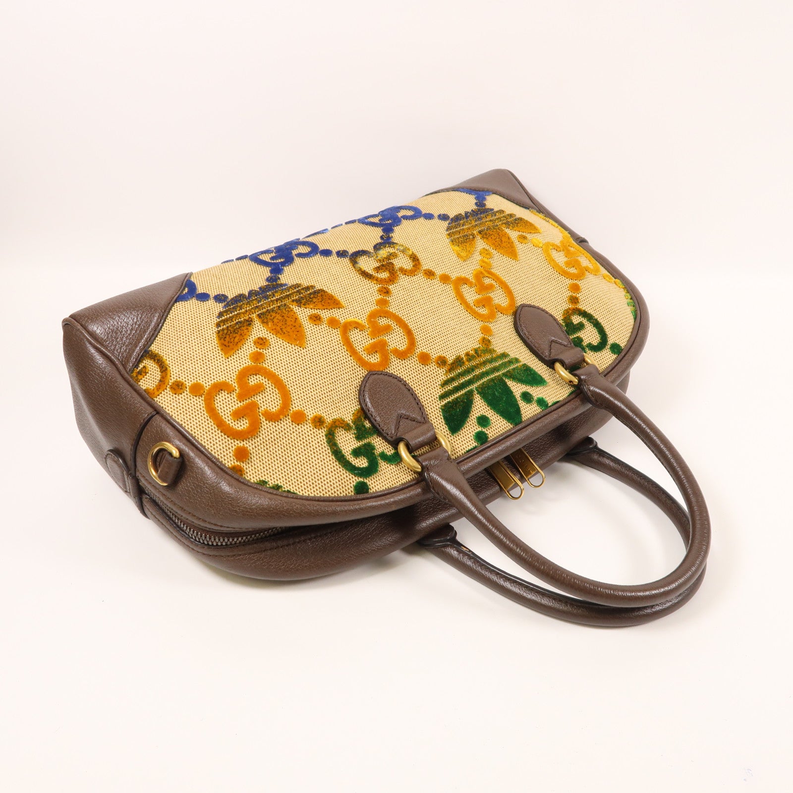 GUCCI 帆布Gucci X Adidas Boston Bag金扣肩背袋