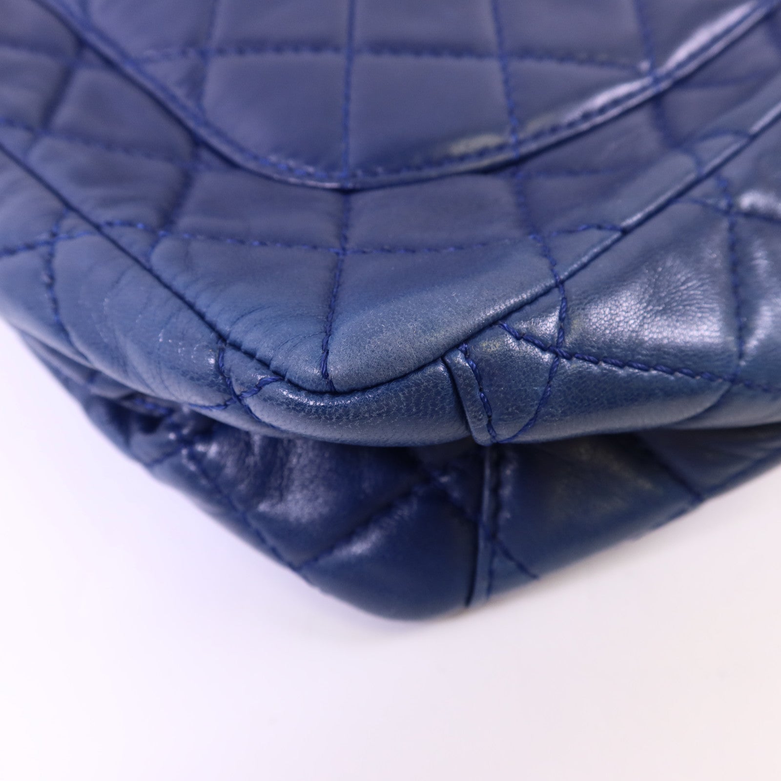 CHANEL 羊皮皮革Single Flap Bag金扣鏈帶手挽肩背兩用袋