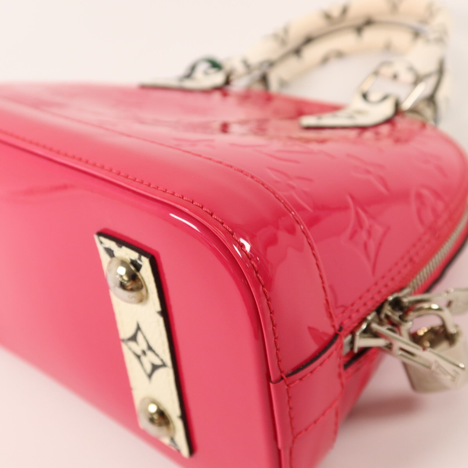LOUIS VUITTON Monogram Vernis Alma BB手挽肩背兩用袋