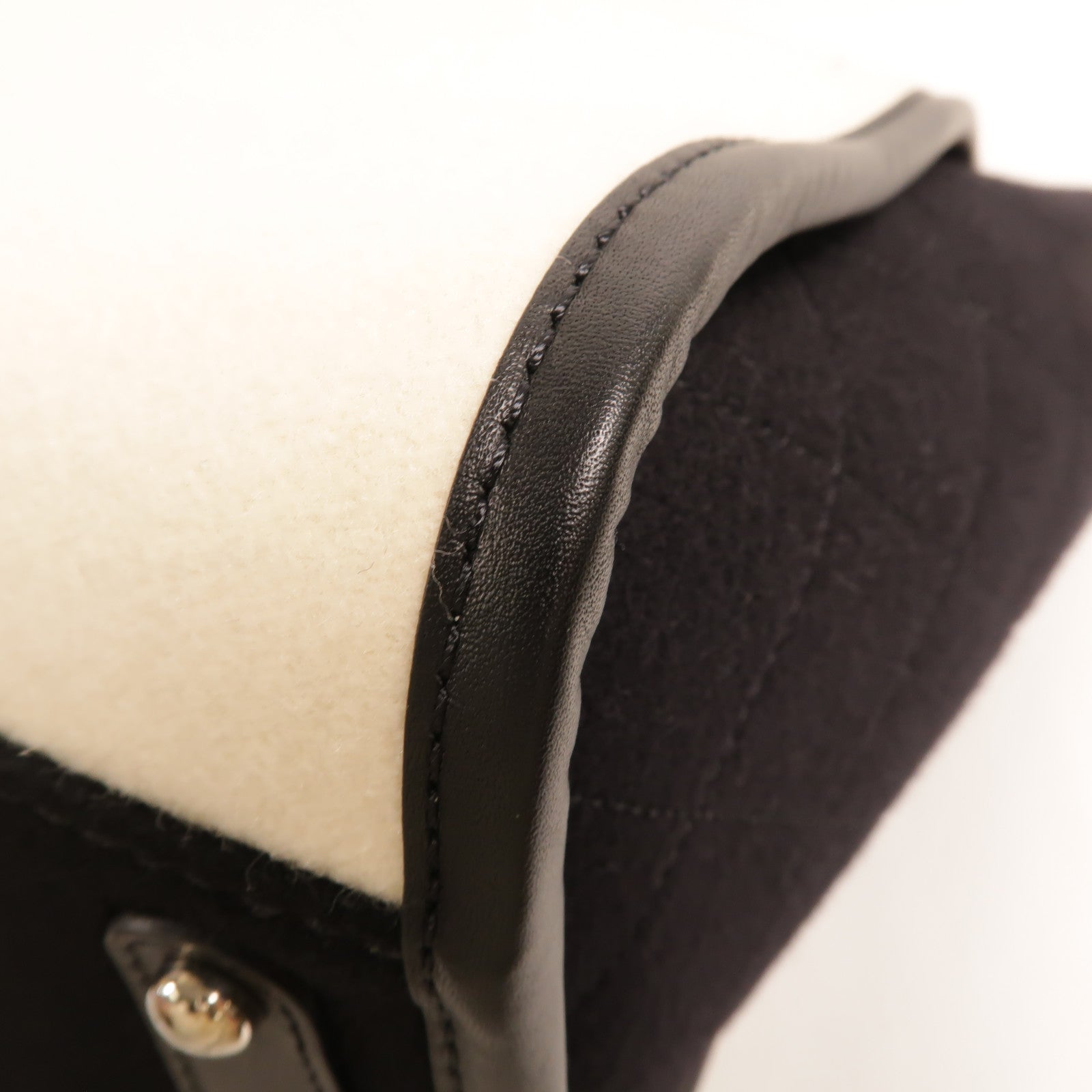 CHANEL Wool Deauville GM手挽肩背兩用袋
