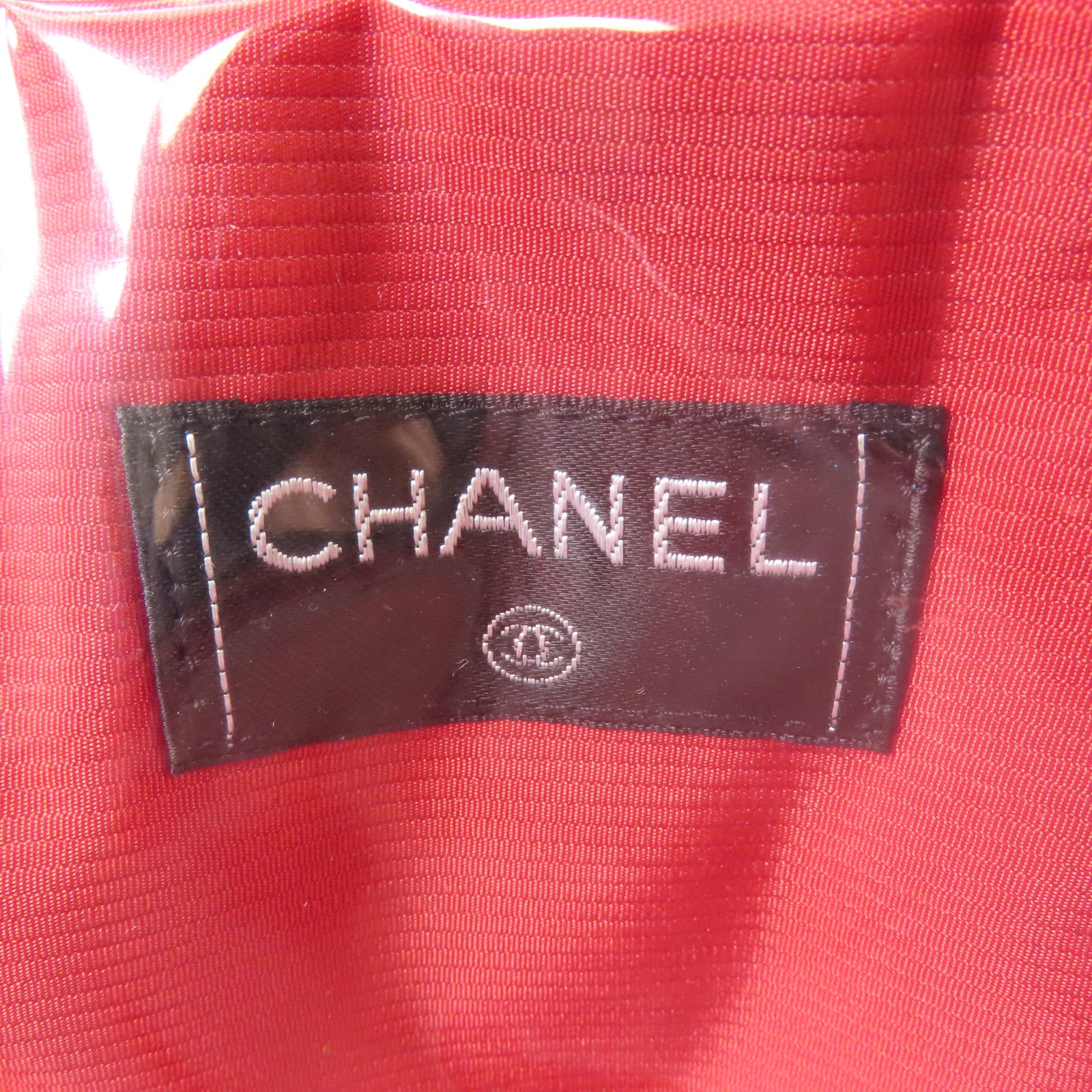 CHANEL 尼龍Travel Line銀扣手挽袋