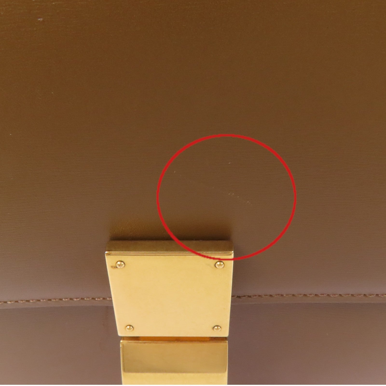 CELINE 牛皮皮革Classic Box金扣肩背袋