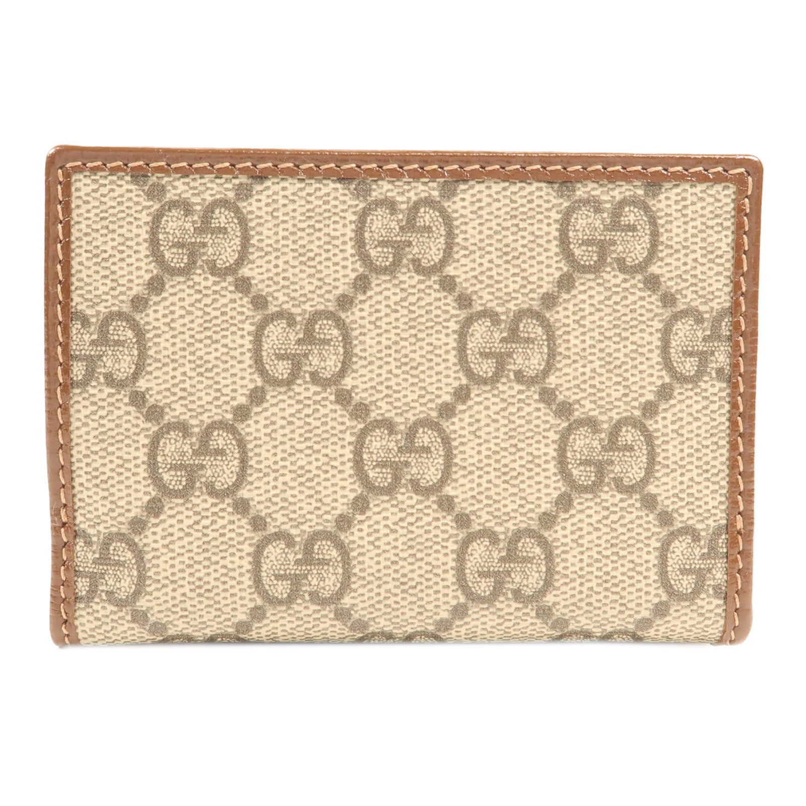 GUCCI 【激減優惠】塗層帆布Wallet金扣錢包