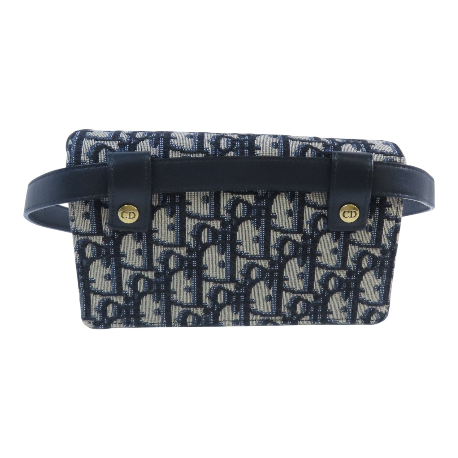 Dior 【激減優惠】Oblique帆布Saddle Waist Bag金扣腰包
