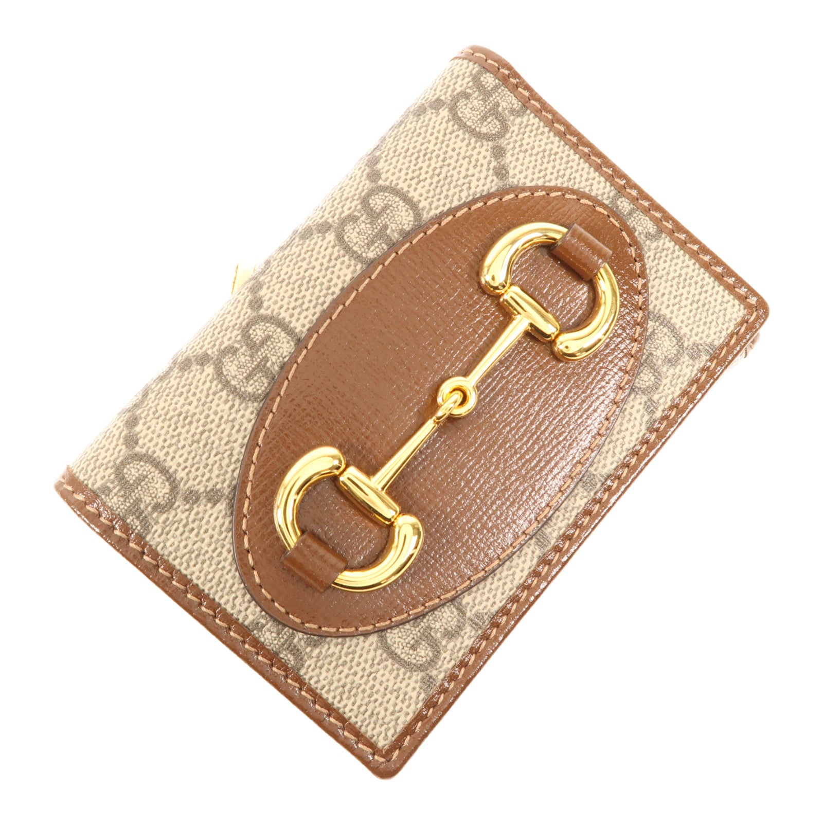 GUCCI 塗層帆布Wallet金扣錢包