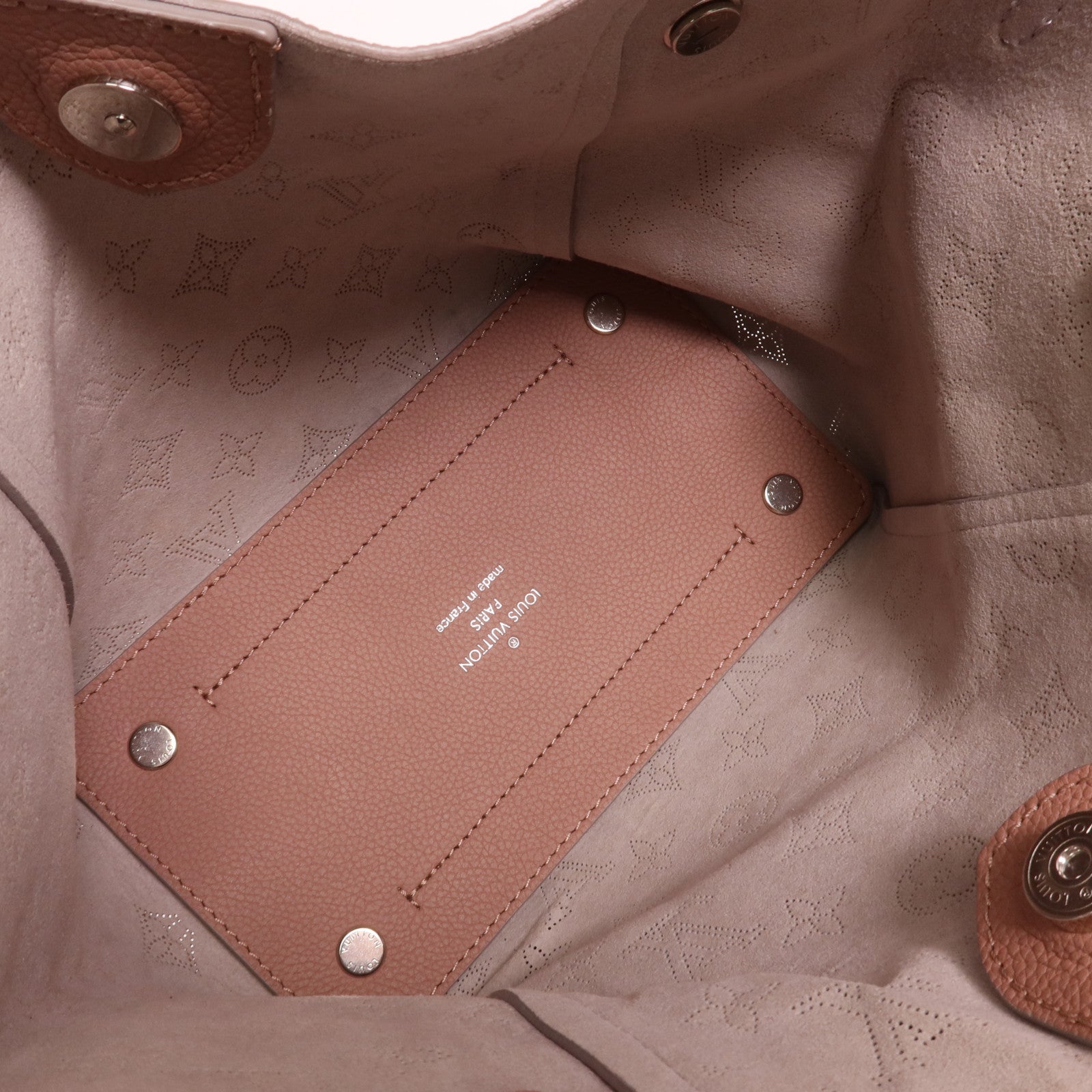 LOUIS VUITTON Monogram Mahina Hina PM銀扣手挽肩背兩用袋