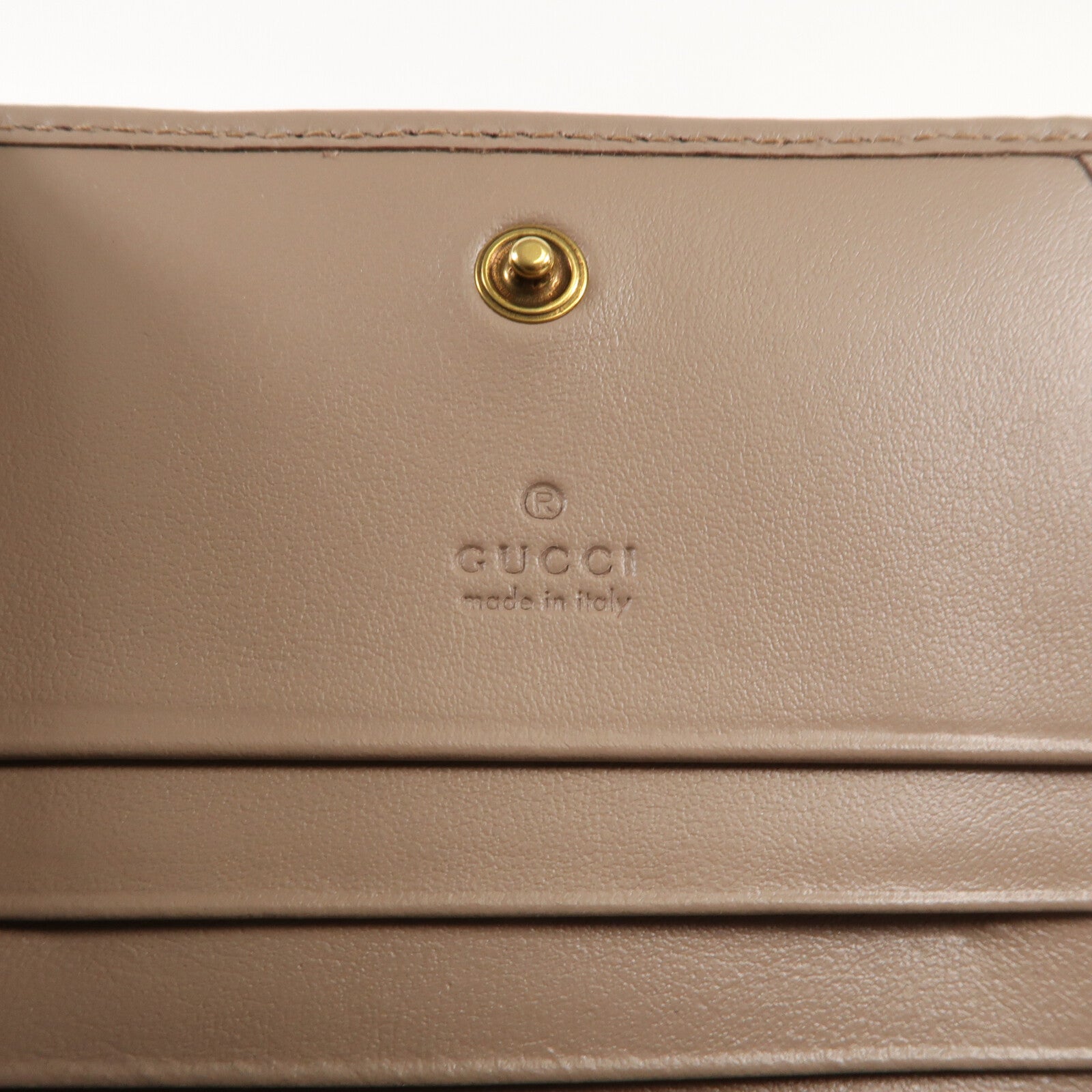 GUCCI 牛皮皮革Wallet金扣錢包