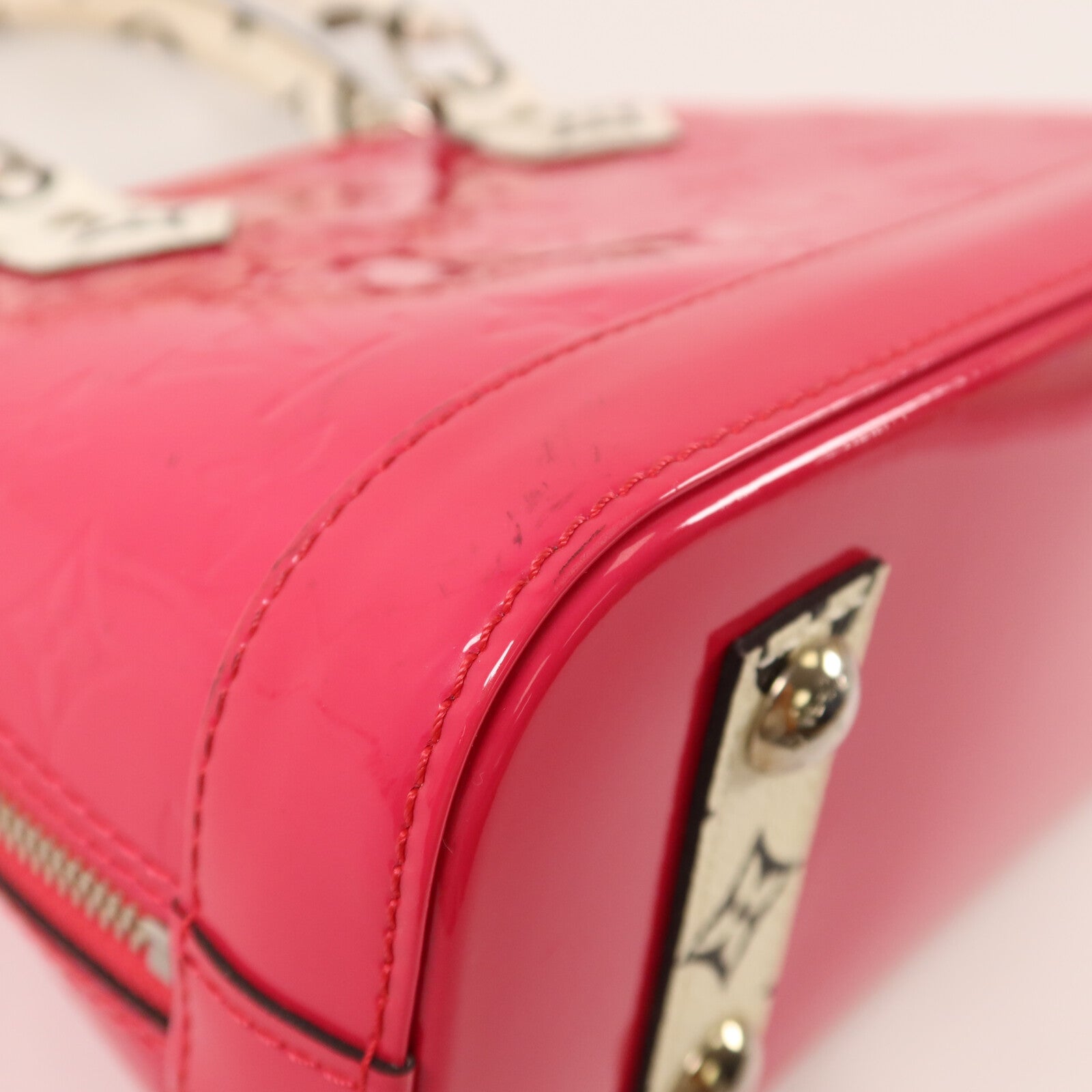 LOUIS VUITTON Monogram Vernis Alma BB手挽肩背兩用袋