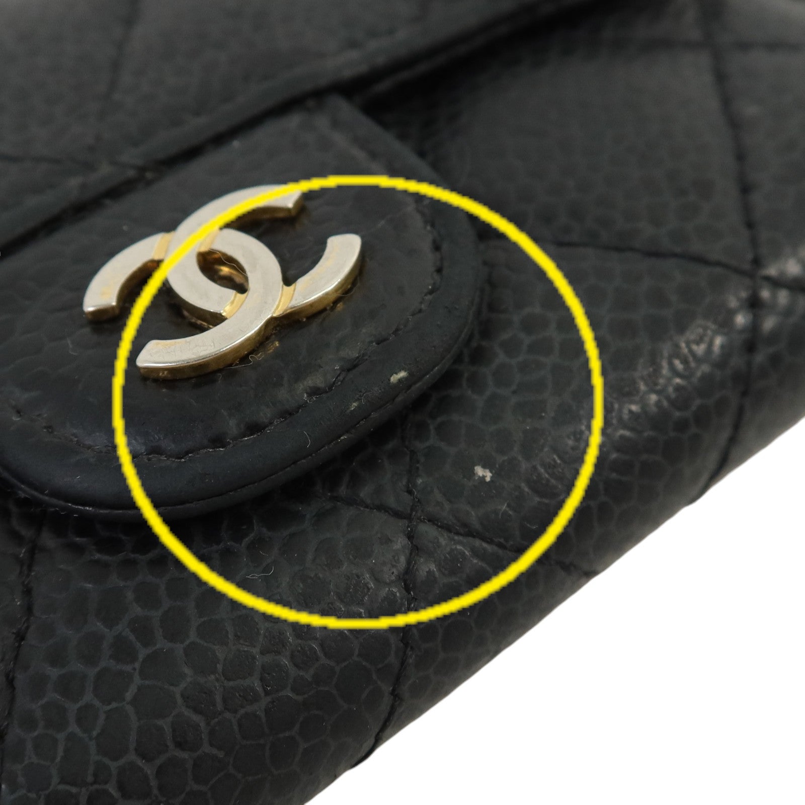 CHANEL 牛皮皮革Card Case金扣卡片套