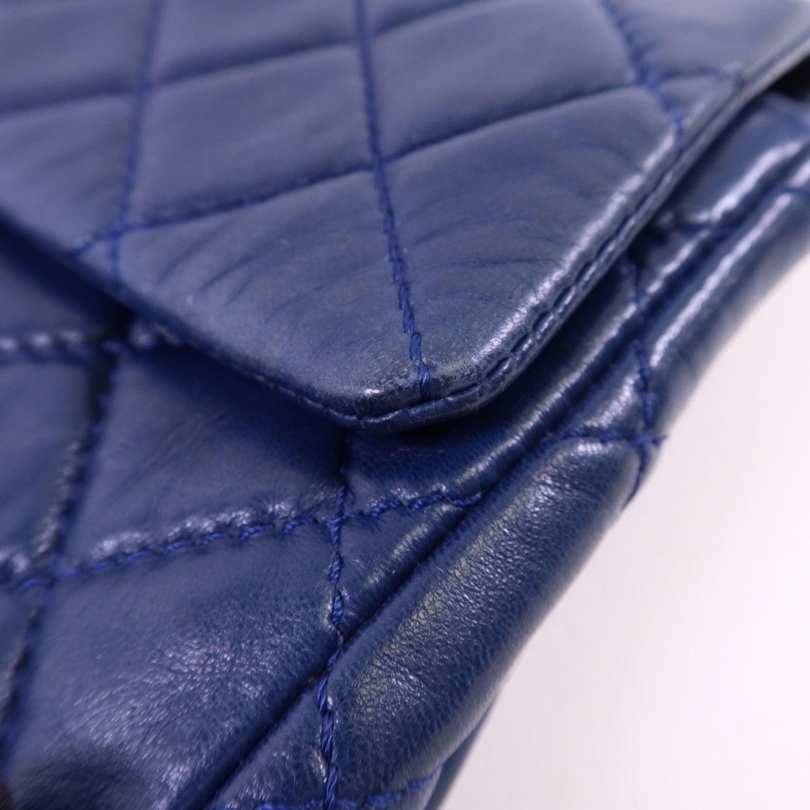 CHANEL 羊皮皮革Single Flap Bag金扣鏈帶手挽肩背兩用袋