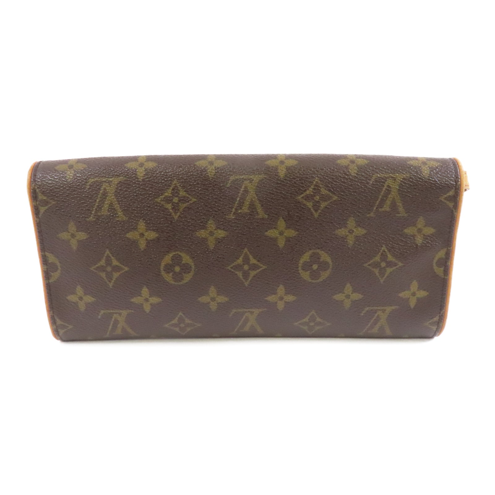 LOUIS VUITTON 【激減優惠】Monogram Pochette Twin GM金扣肩背袋啡色