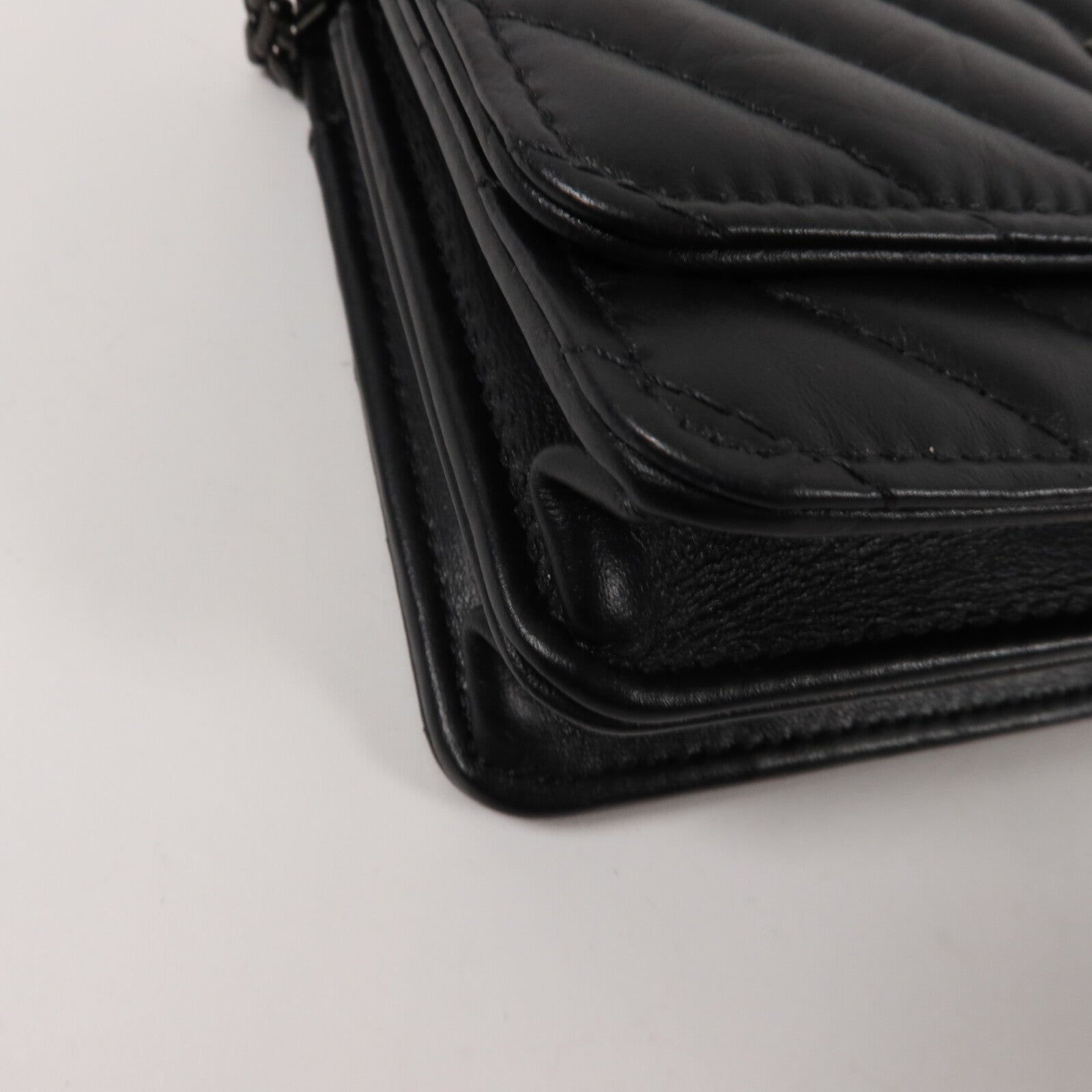CHANEL 羊皮皮革2.55 Mini WOC鏈帶肩背袋
