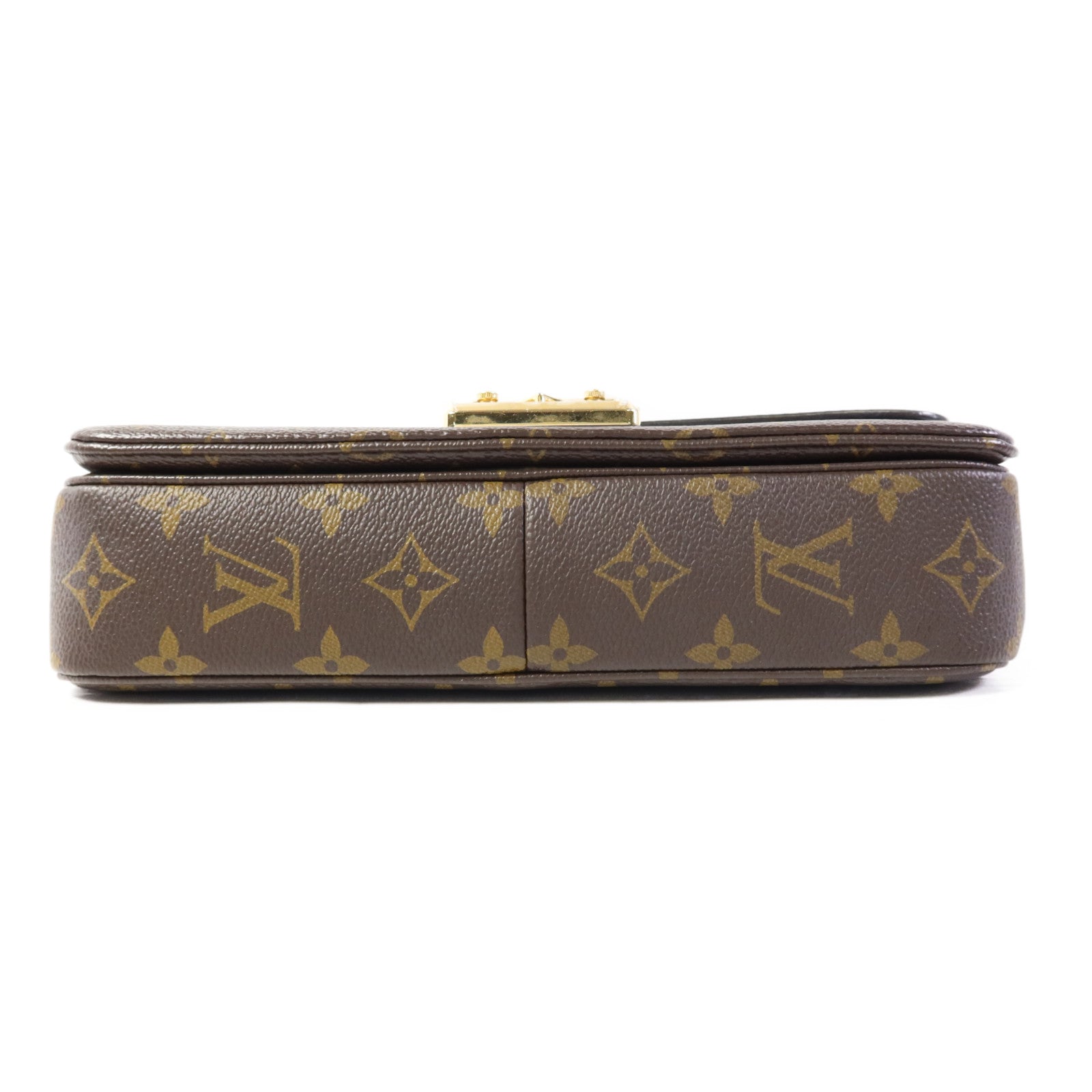 LOUIS VUITTON Monogram Marceau金扣肩背袋棕色