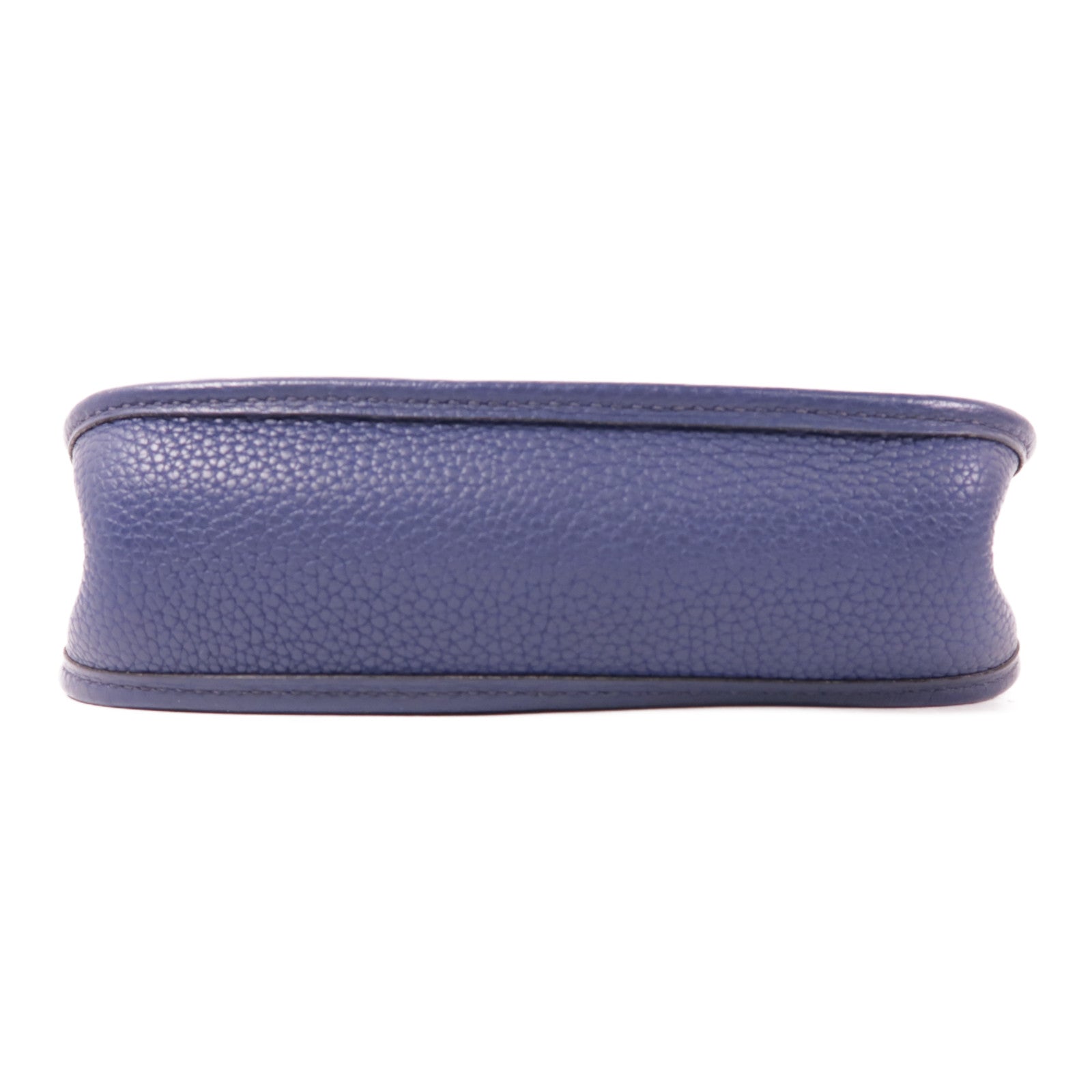 HERMES Clemence皮革Evelyne TPM金扣肩背袋Bleu Saphir