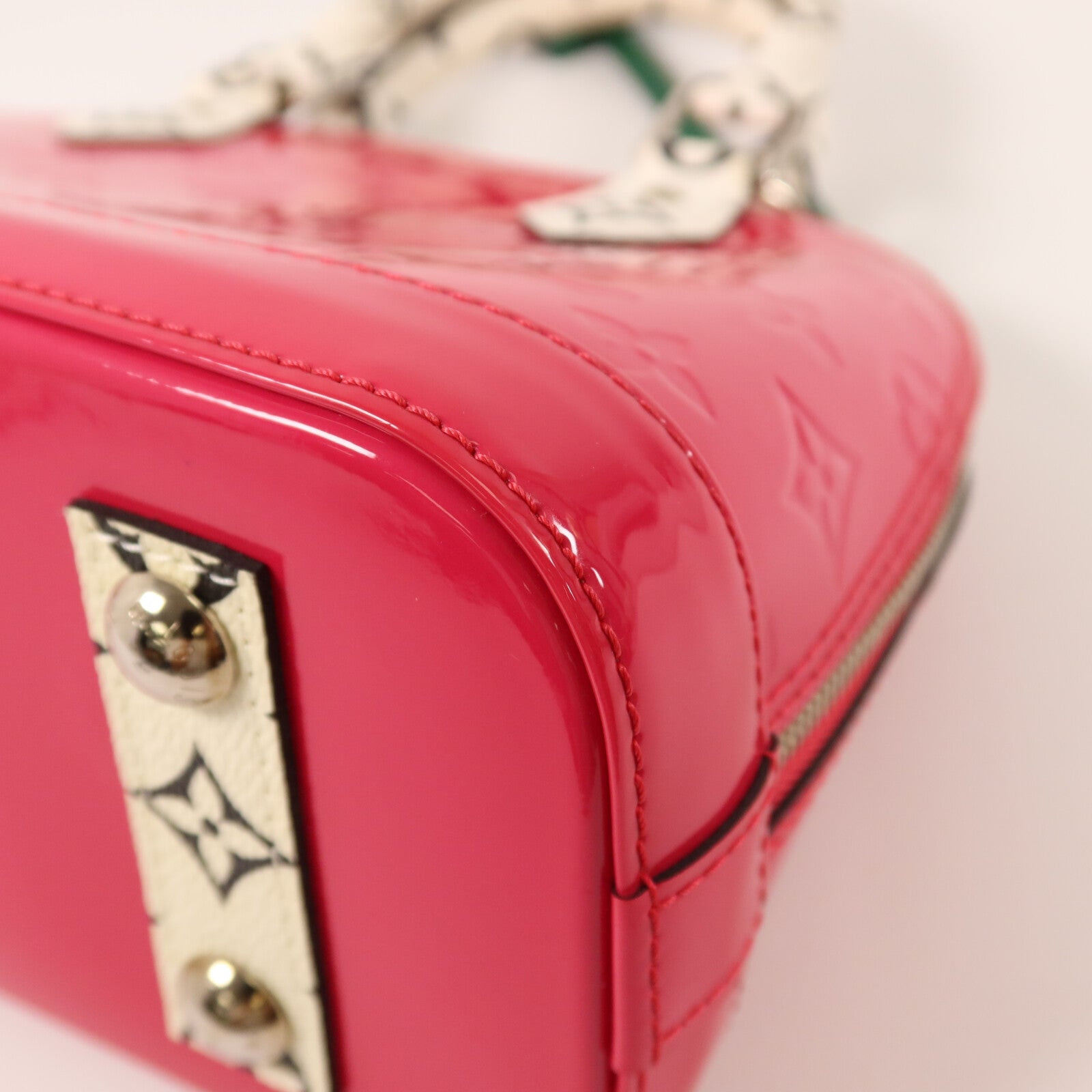 LOUIS VUITTON Monogram Vernis Alma BB手挽肩背兩用袋