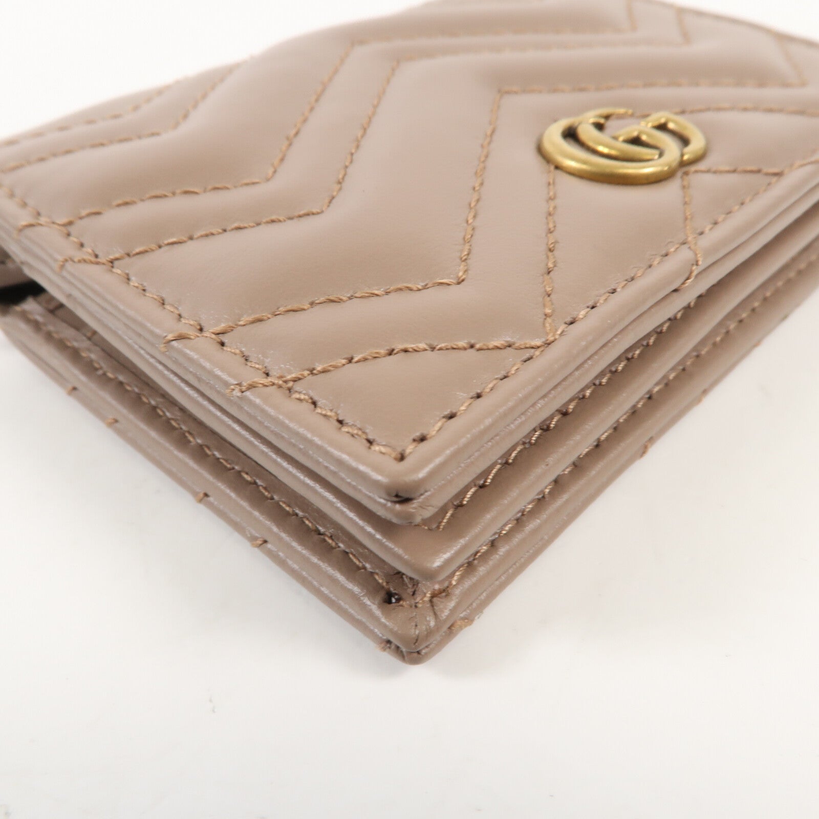 GUCCI 牛皮皮革Wallet金扣錢包