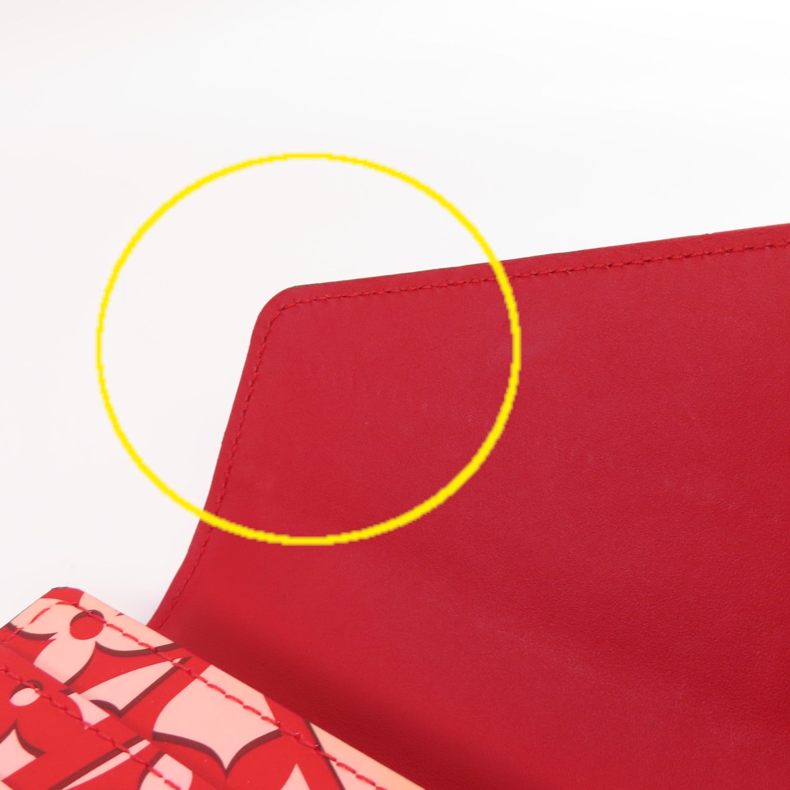 LOUIS VUITTON Vernis Sweet Monogram Portefeuille Sarah金扣長錢包紅色/粉紅色