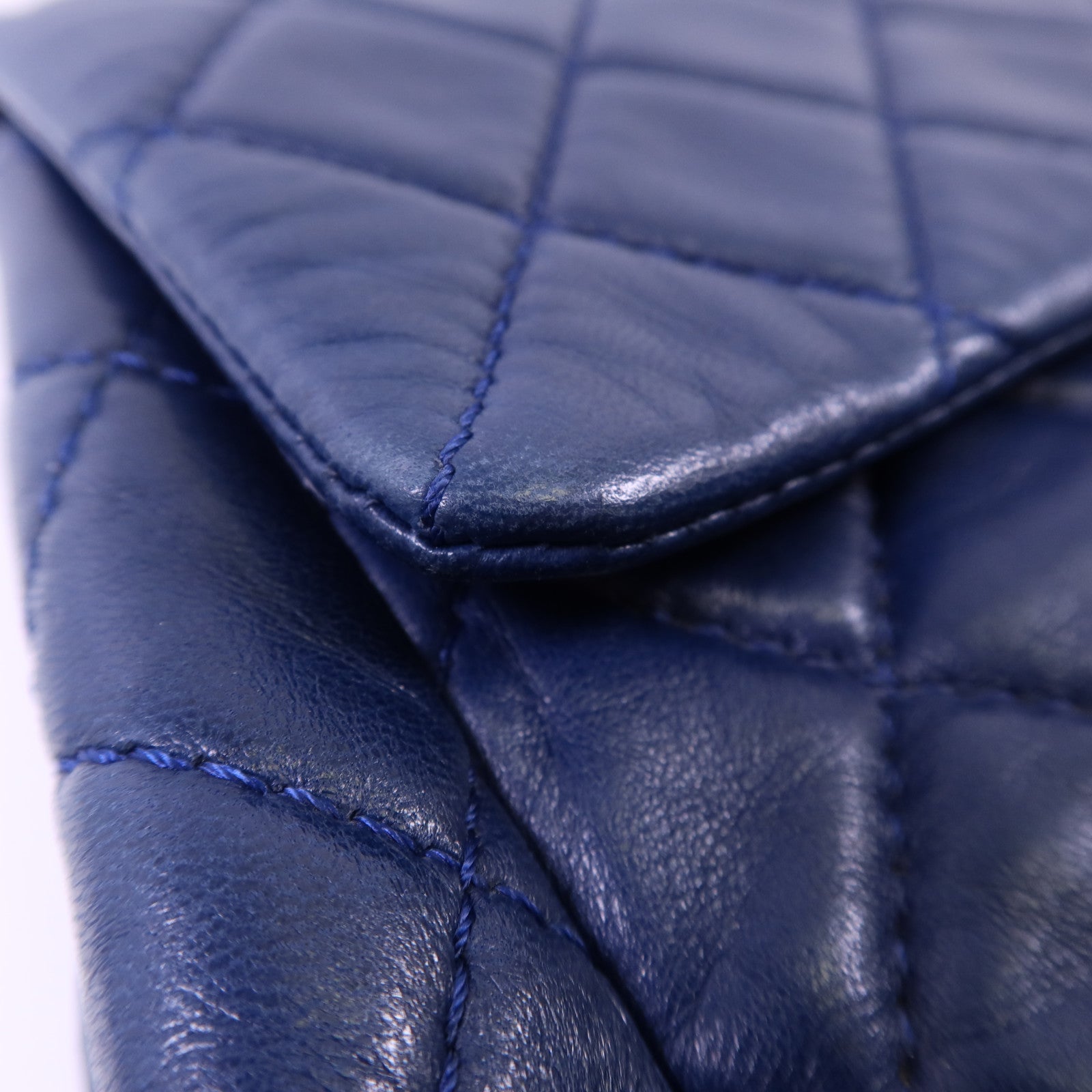 CHANEL 羊皮皮革Single Flap Bag金扣鏈帶手挽肩背兩用袋