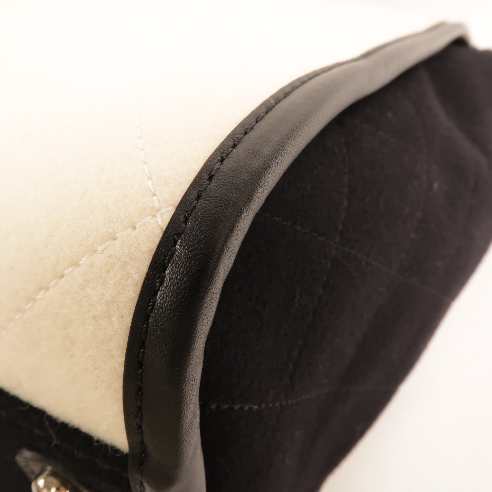 CHANEL Wool Deauville GM手挽肩背兩用袋