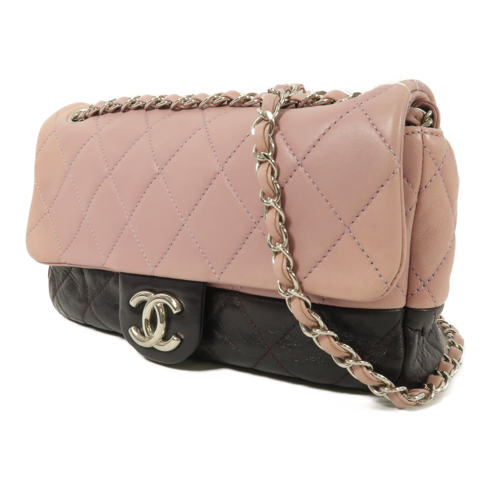 CHANEL 羊皮皮革Chain Shoulder鏈帶肩背袋