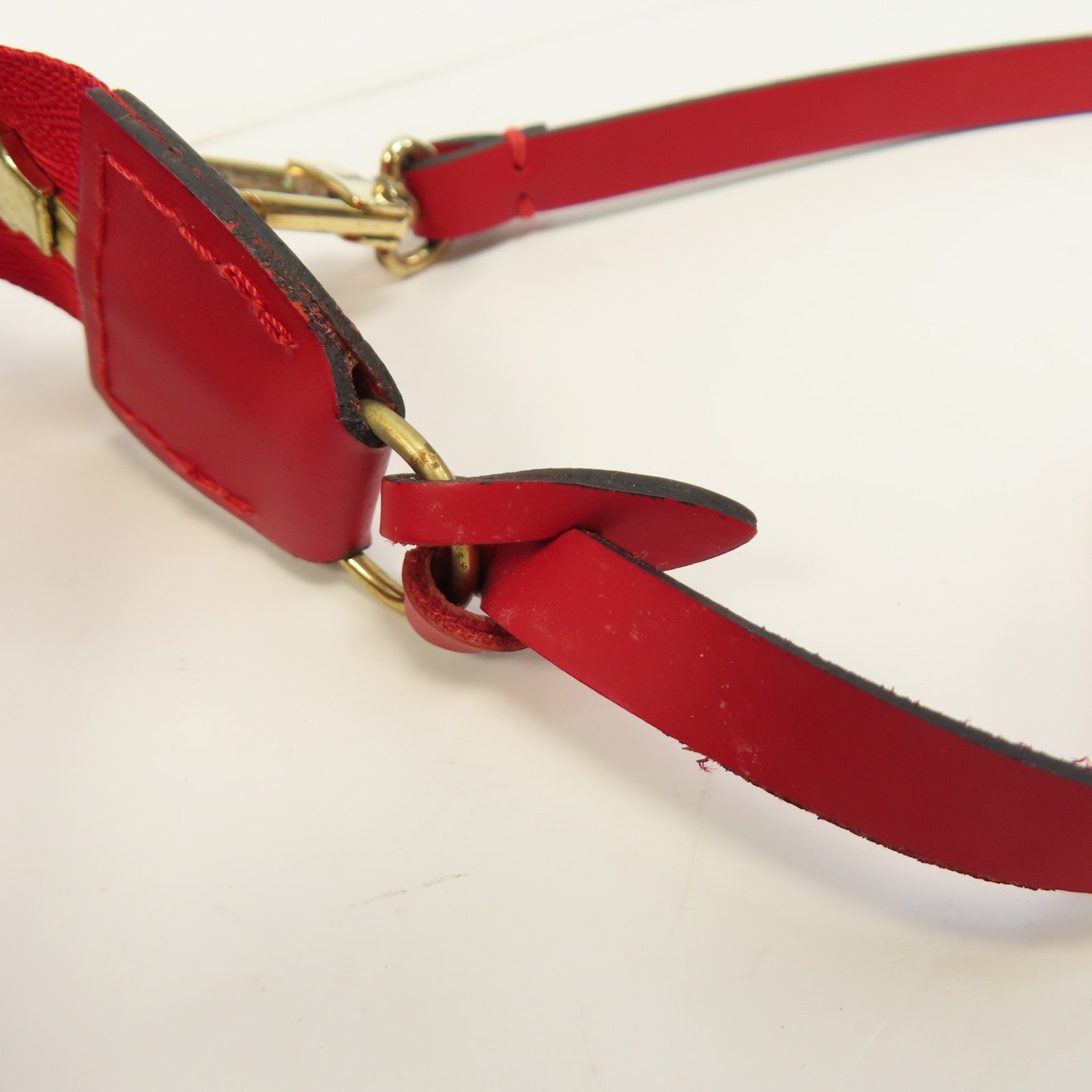 LOUIS VUITTON Epi Accessories Pouch金扣手挽袋紅色