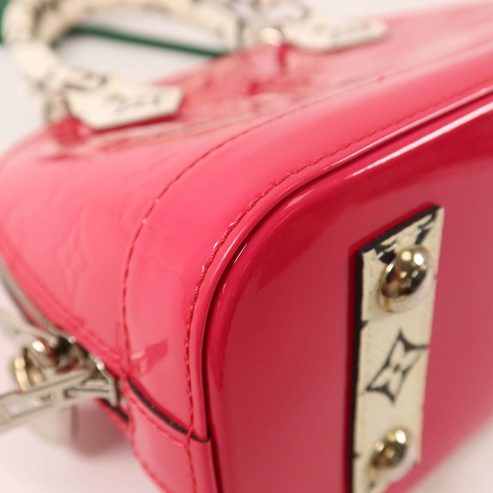 LOUIS VUITTON Monogram Vernis Alma BB手挽肩背兩用袋