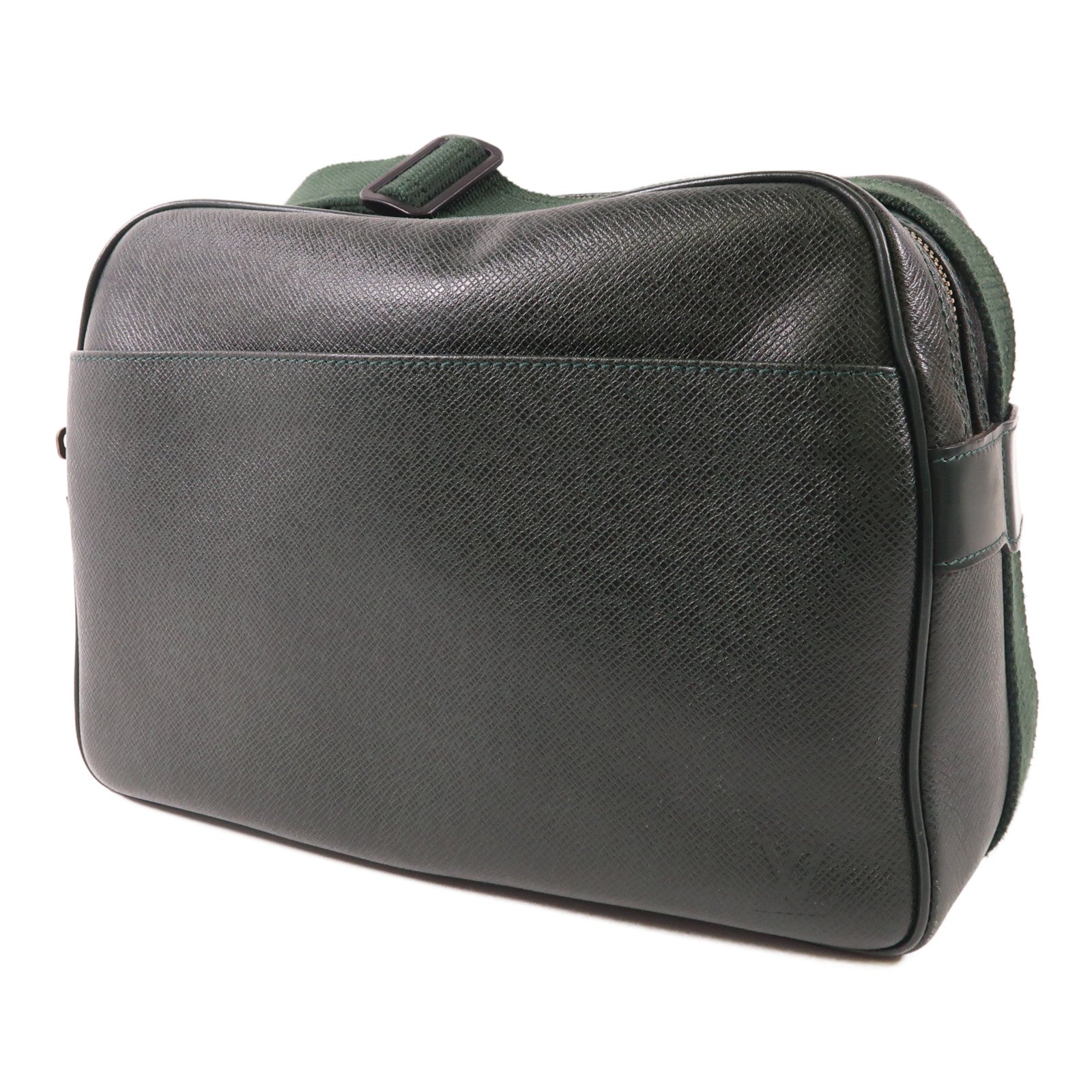 LOUIS VUITTON Taiga Reporter PM金扣肩背袋