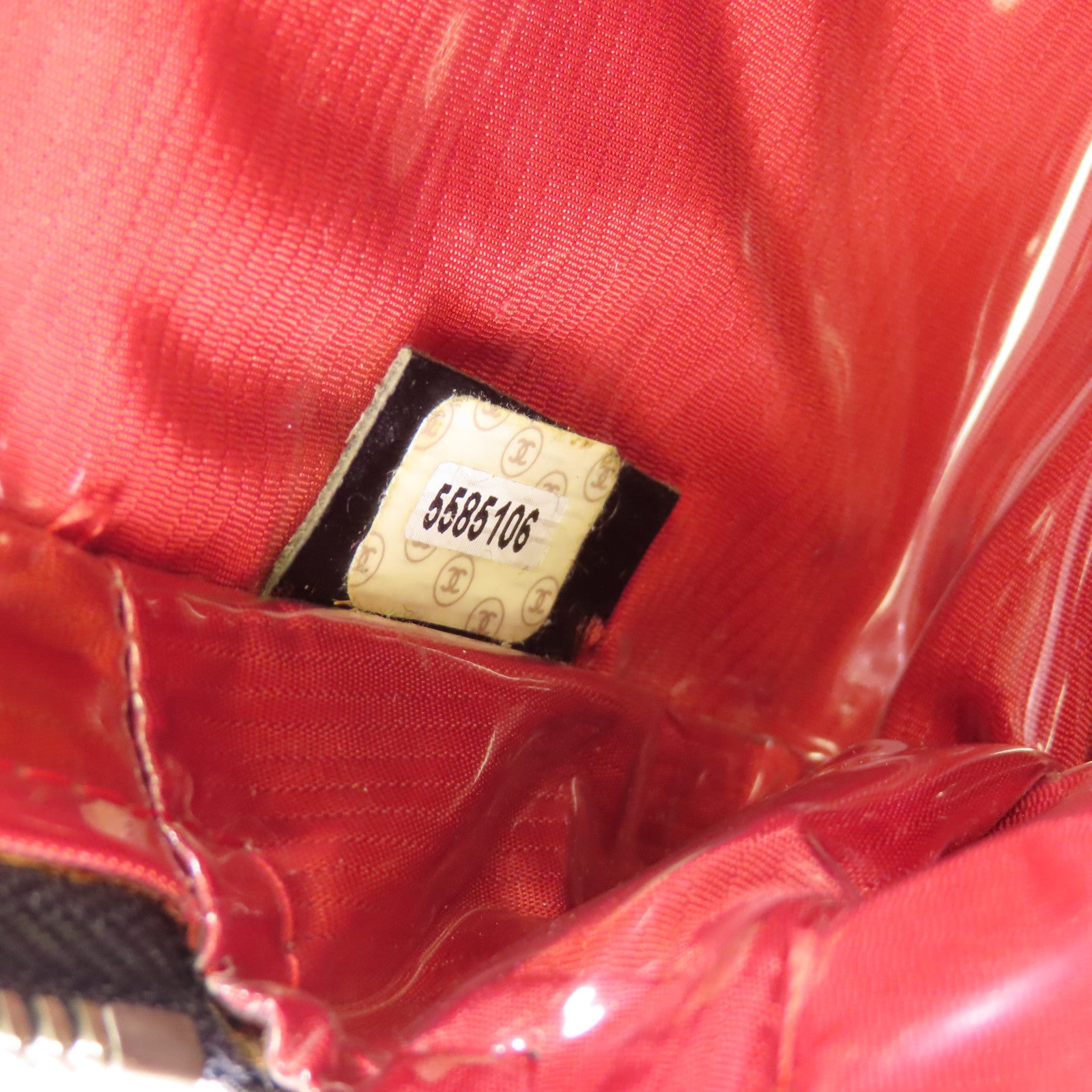 CHANEL 尼龍Travel Line銀扣手挽袋