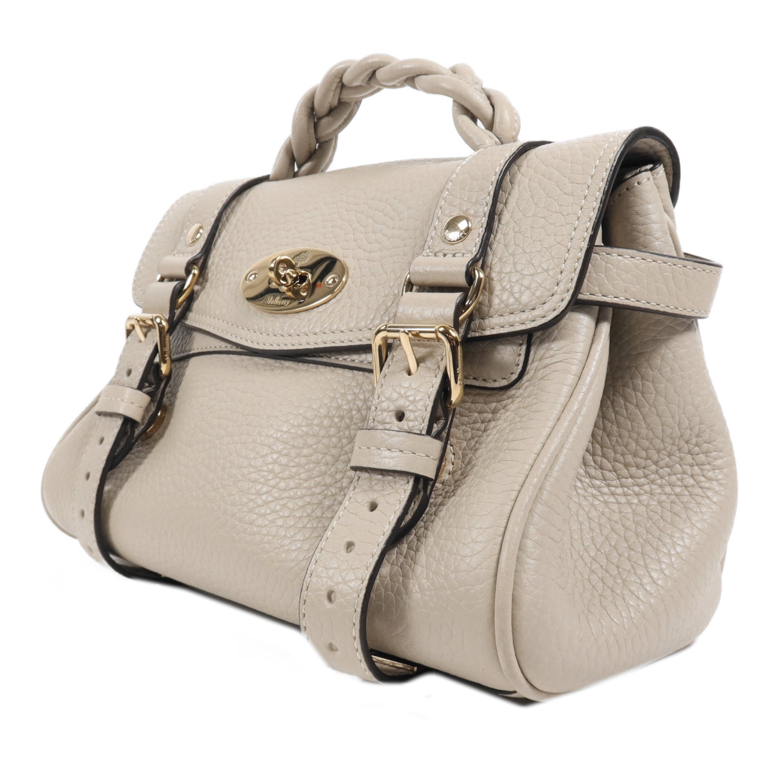 MULBERRY 牛皮皮革2 Way Bag金扣手挽肩背兩用袋