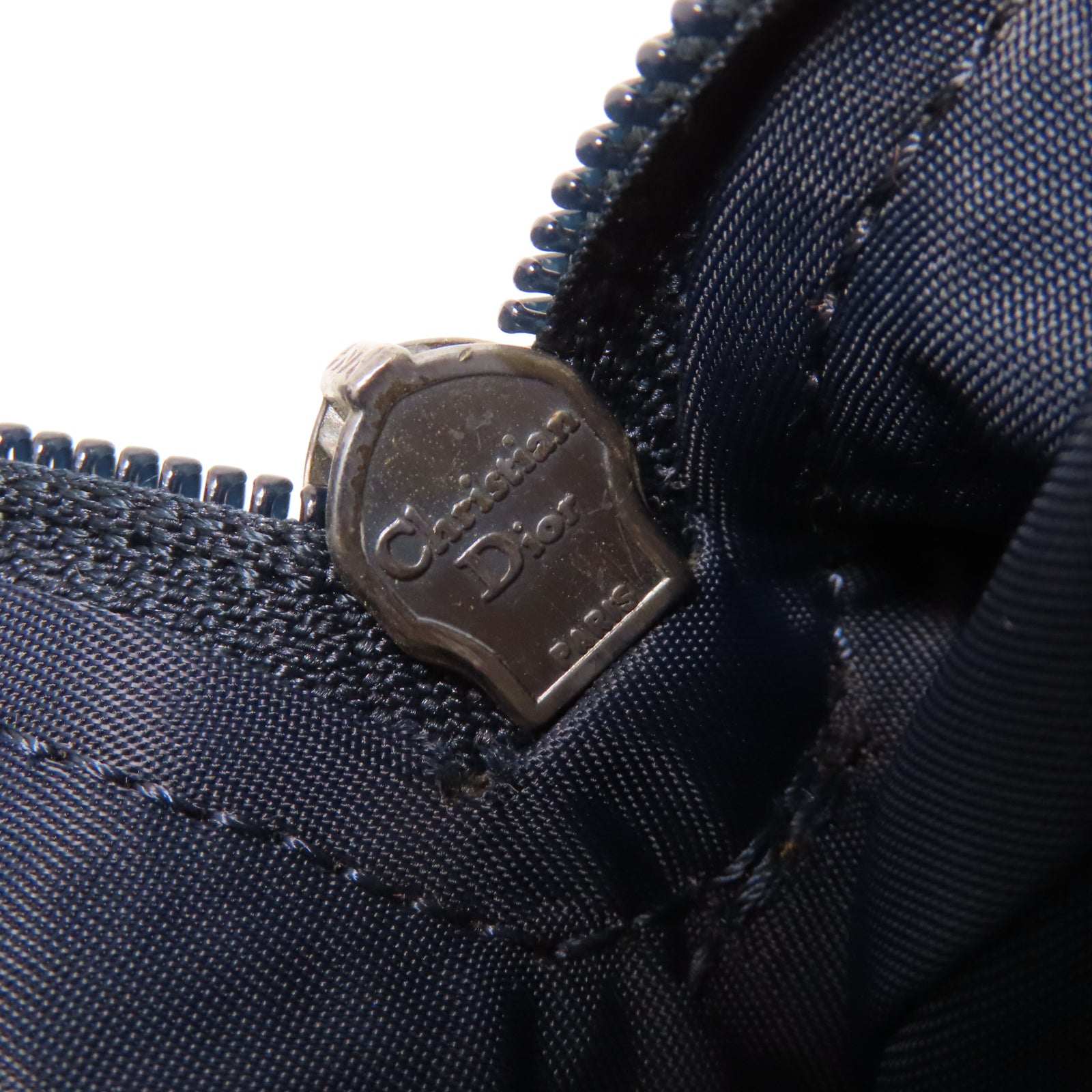 Dior 【激減優惠】帆布Hand Bag銀扣手挽袋藍色