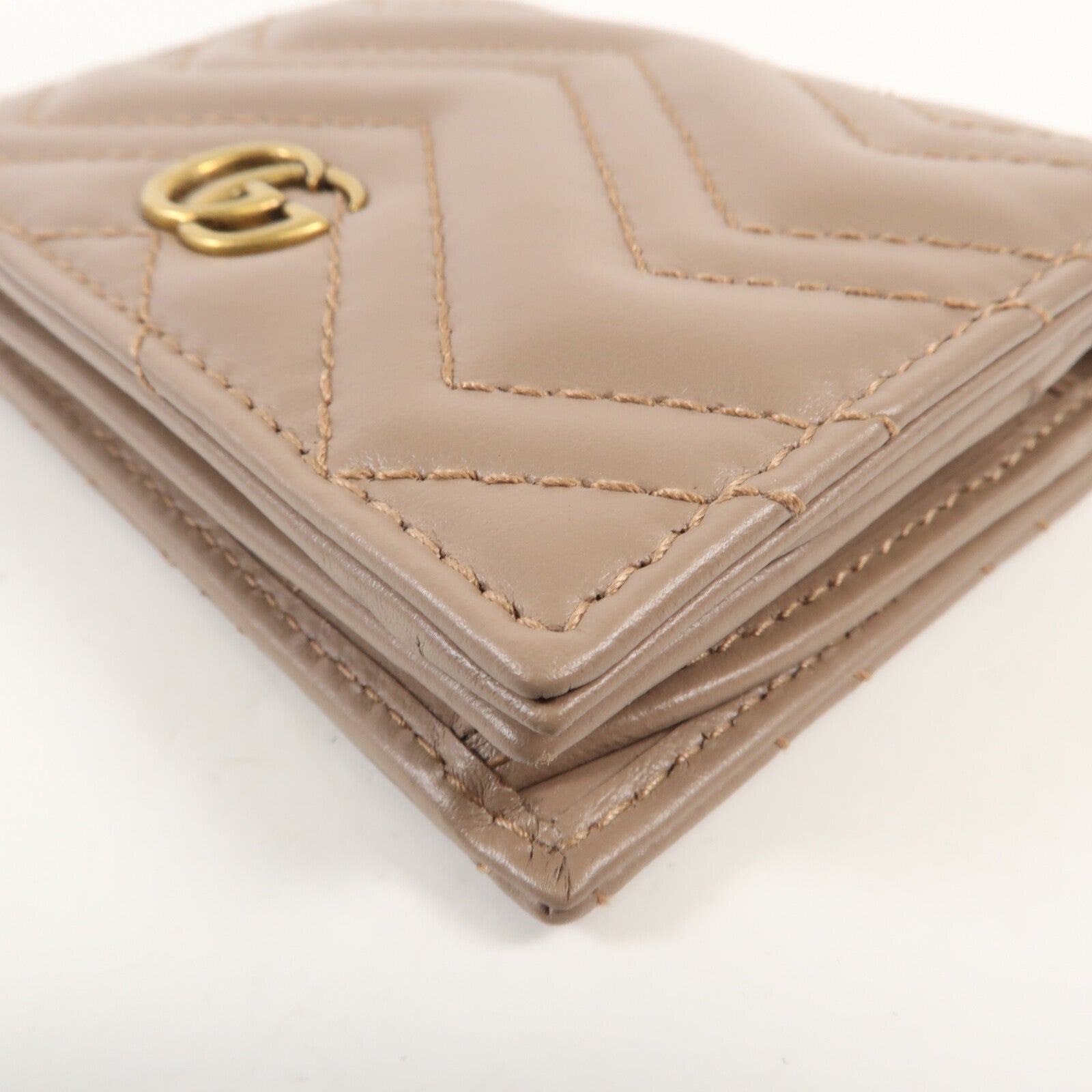 GUCCI 牛皮皮革Wallet金扣錢包