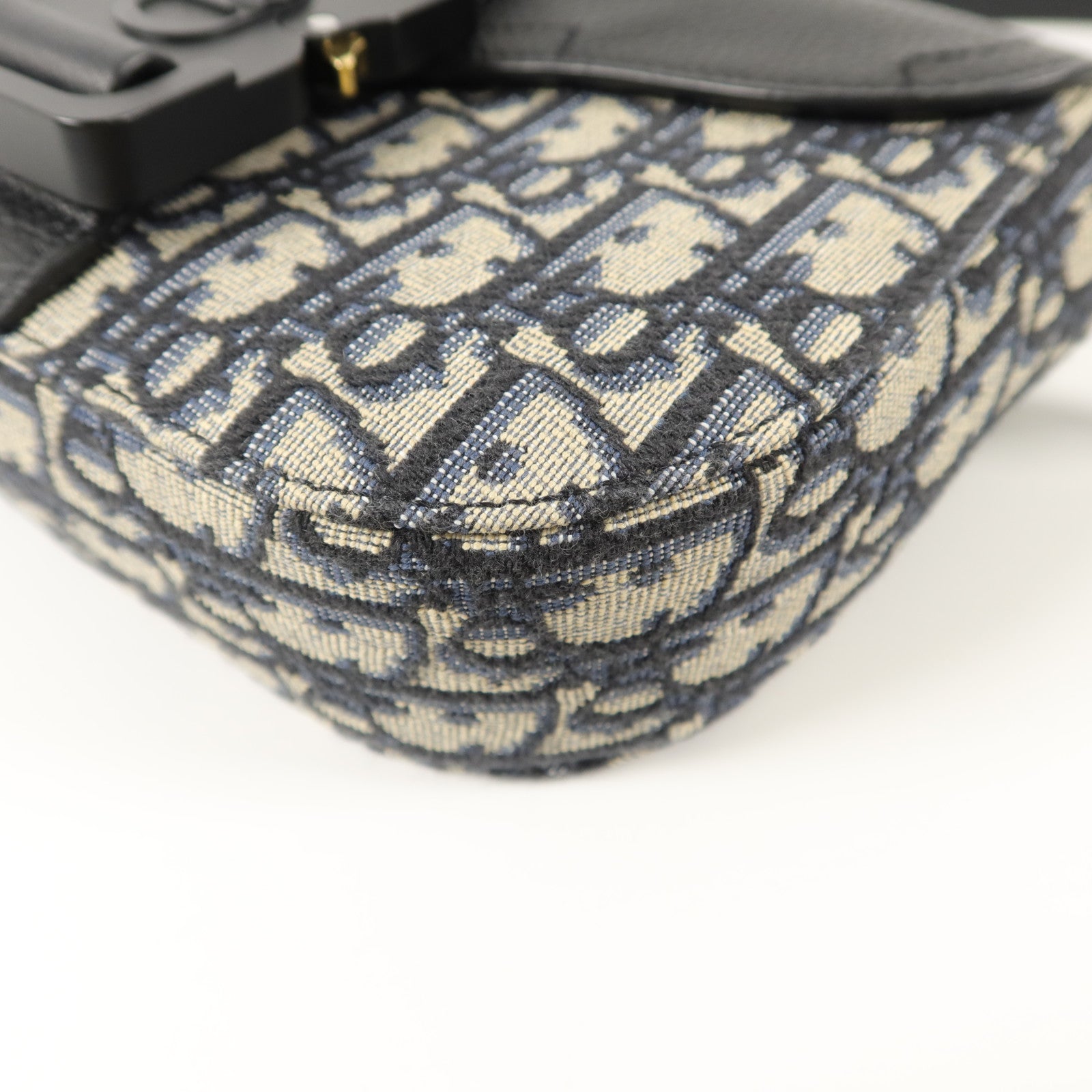 Dior 帆布/牛皮皮革Mini Saddle Messenger肩背袋