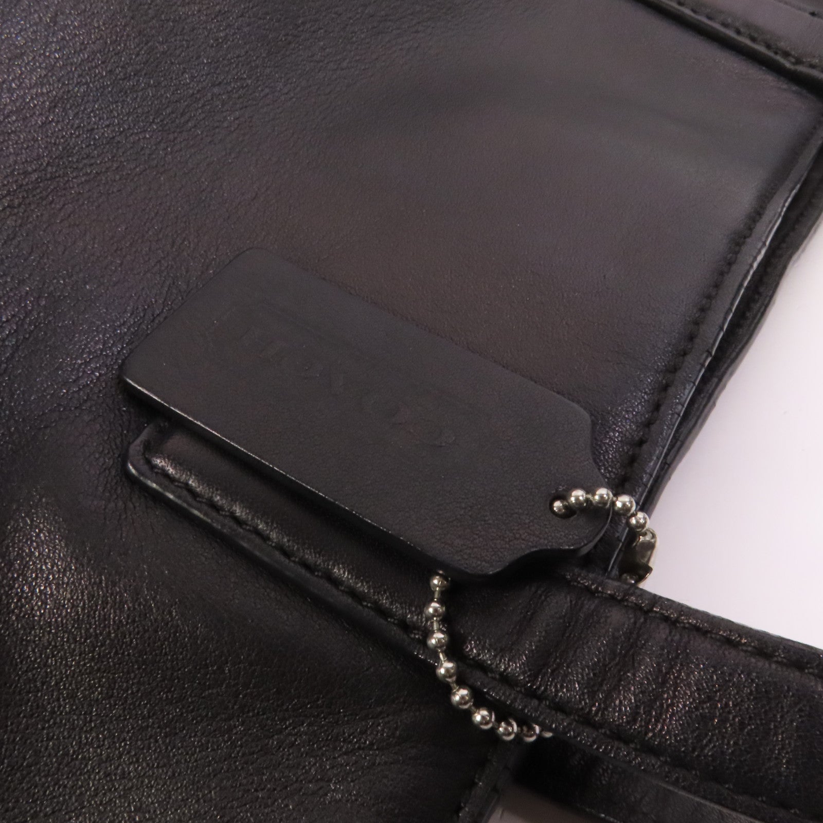 COACH 【激減優惠】牛皮皮革Shoulder Bag銀扣肩背袋